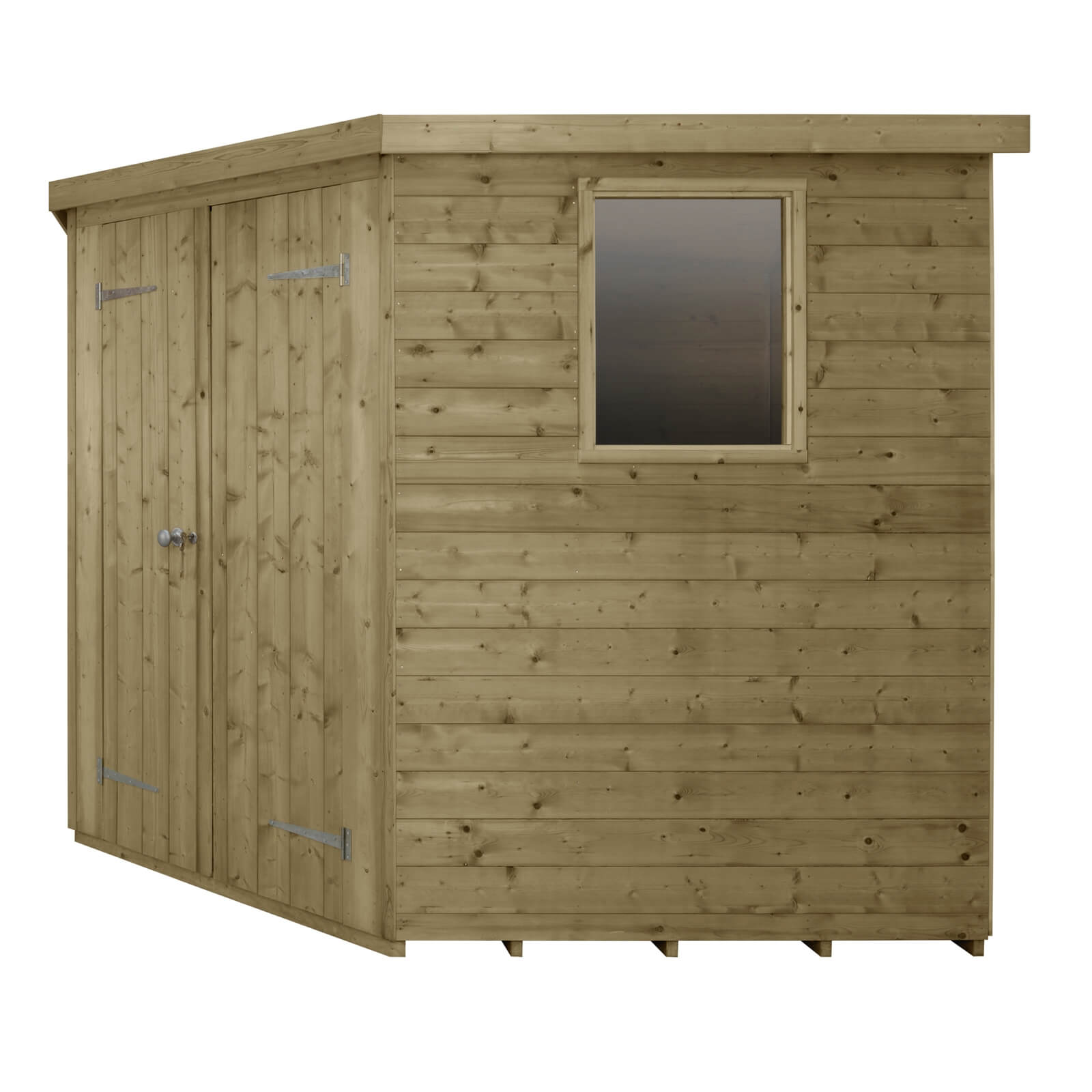 8x8ft Forest T&G Pressure Treated Corner Shed