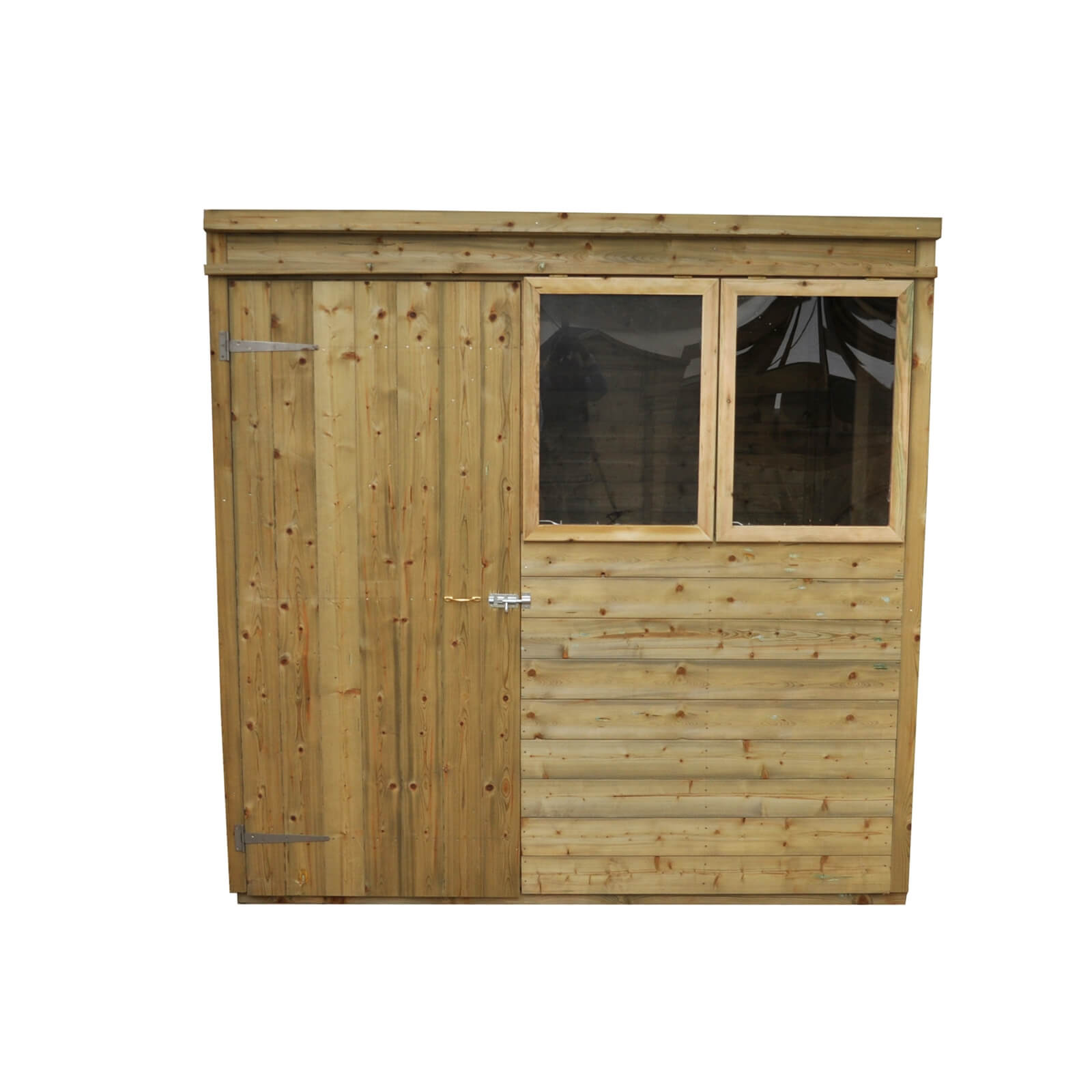 7x5ft Forest T&G Pressure Treated Pentagonal Shed - incl. Installation