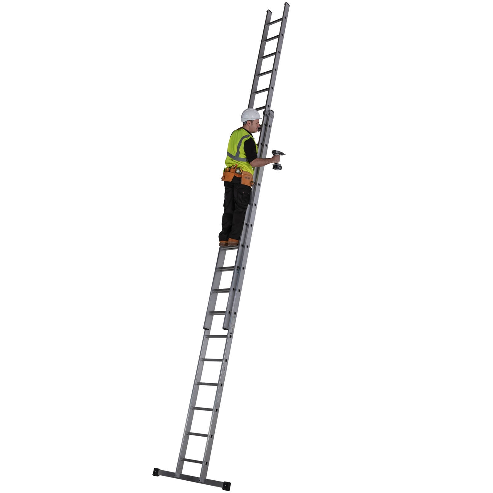 Werner Square Rung Extension Ladder - 4.82m Double