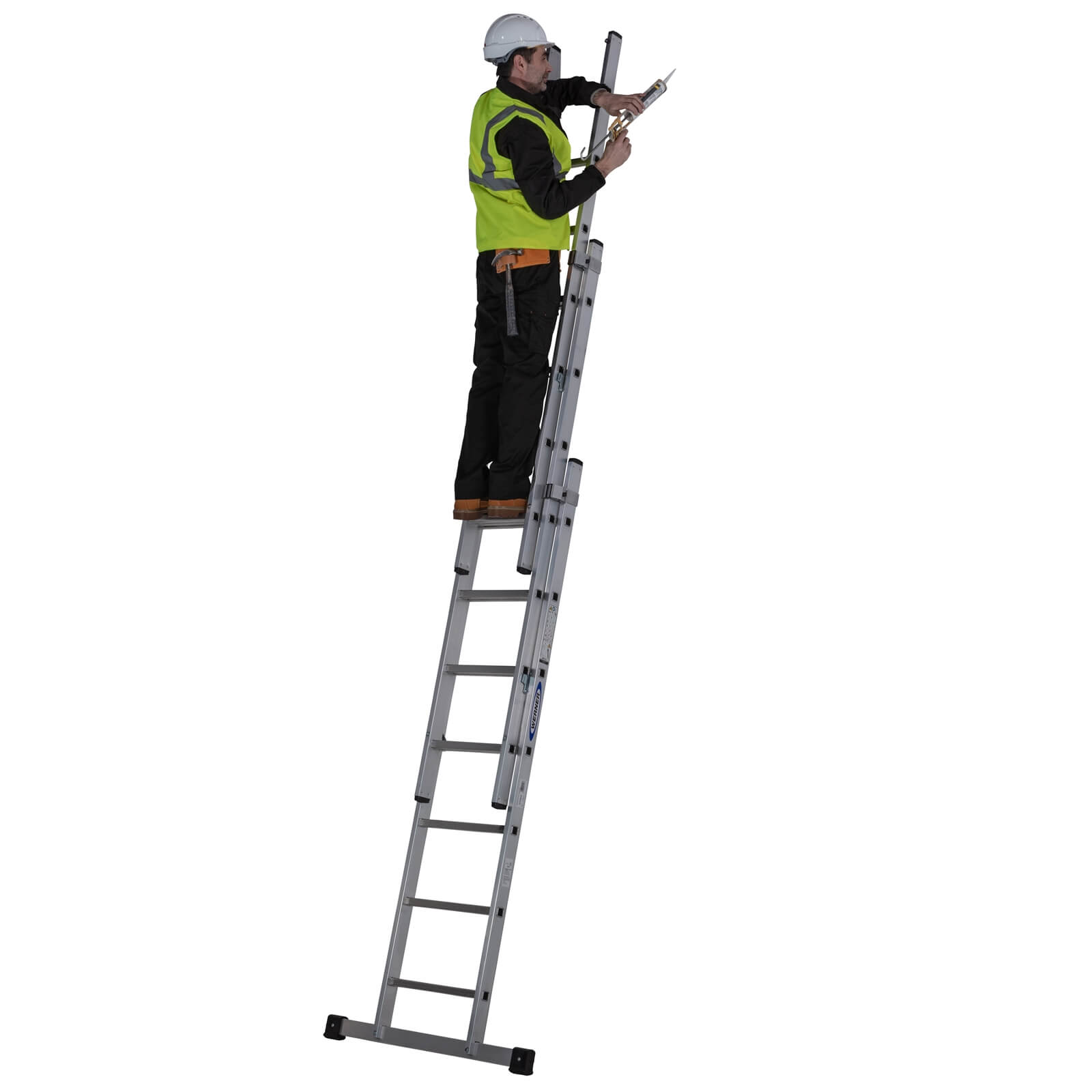 Werner Square Rung Extension Ladder - 2.22m Triple