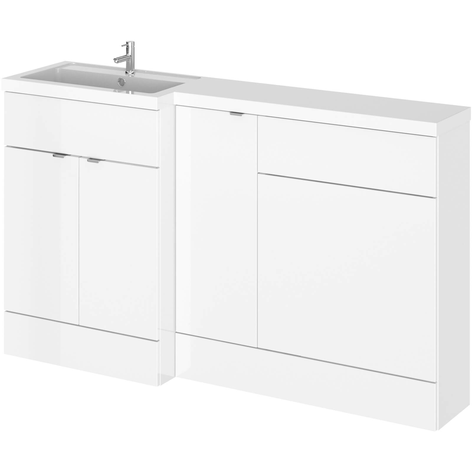 Balterley Dynamic 1500mm Left Hand WC Combination Unit - Gloss White