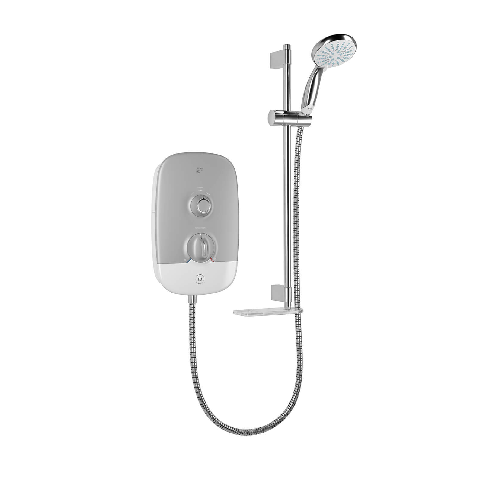 Mira Play 10.8kW Electric Shower - Satin/Chrome