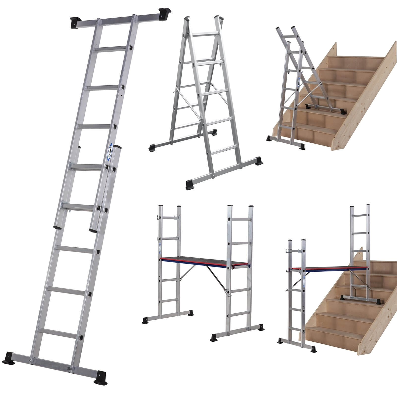 Werner Combination Ladder - 5 in 1 with Platform