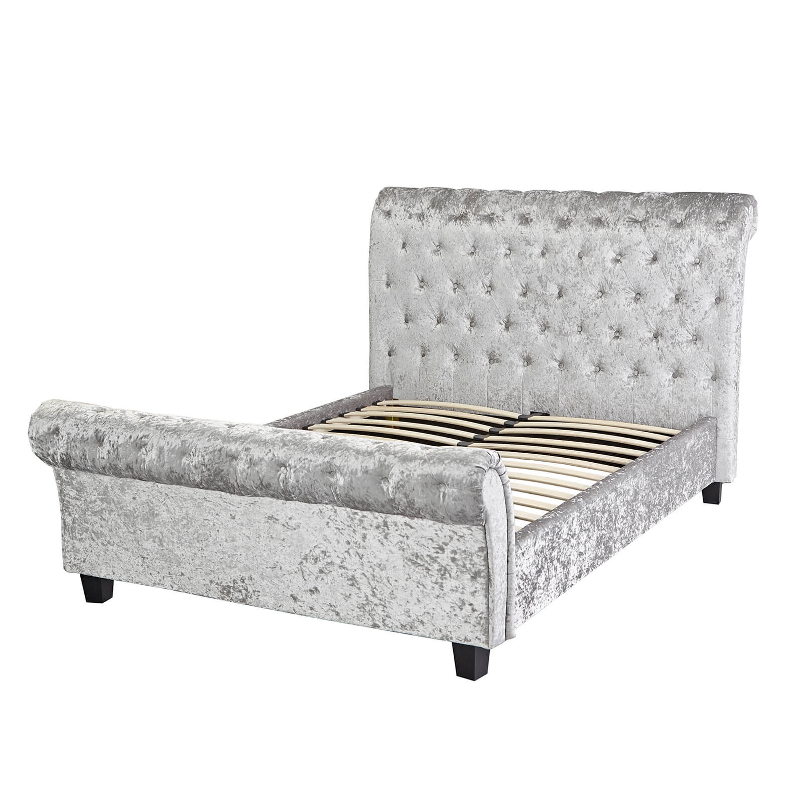 Isabella Double Bed - Silver