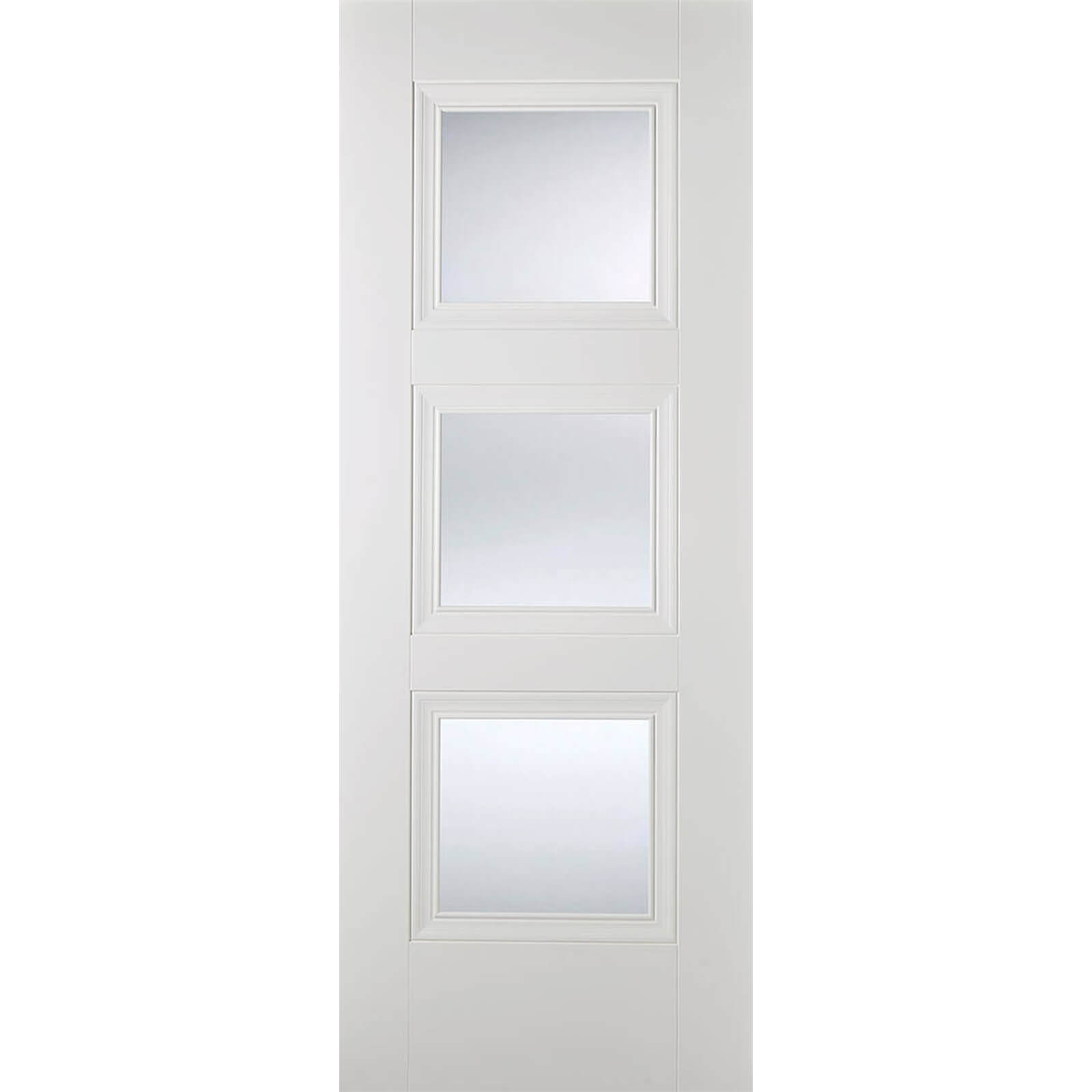 Amsterdam Internal Glazed Primed White 3 Lite Door - 838 x 1981mm