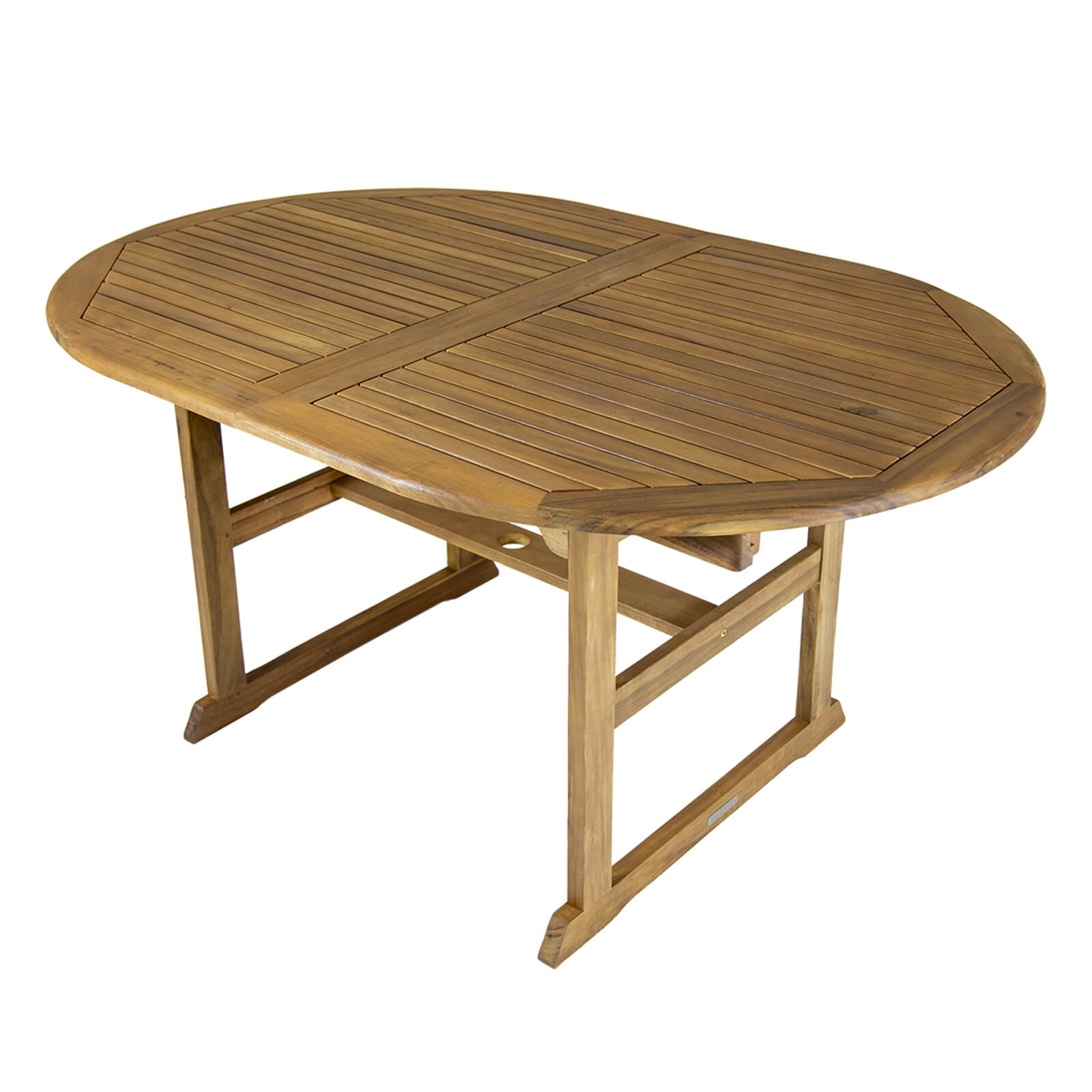 Charles Bentley Wooden FSC Acacia Oval Extendable Table