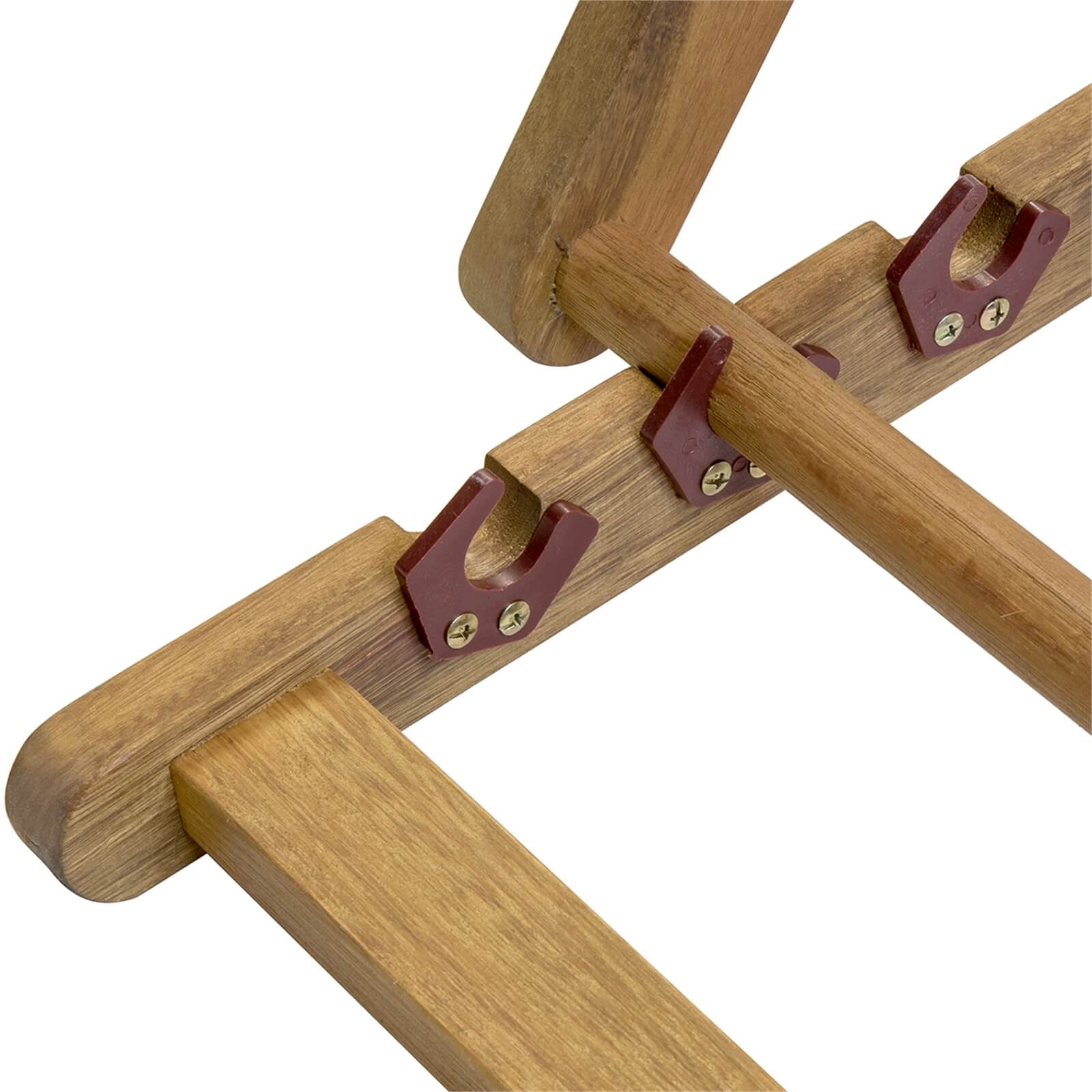 Charles Bentley Wooden FSC Eucalyptus Folding Deck Chair - Teal