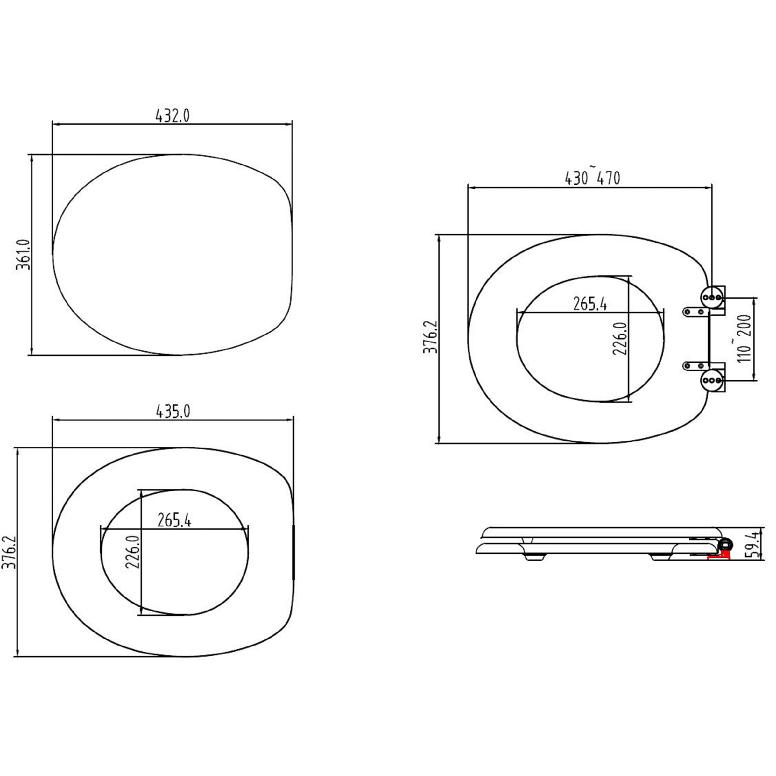 Timeless Soft Close Toilet Seat Grey Homebase