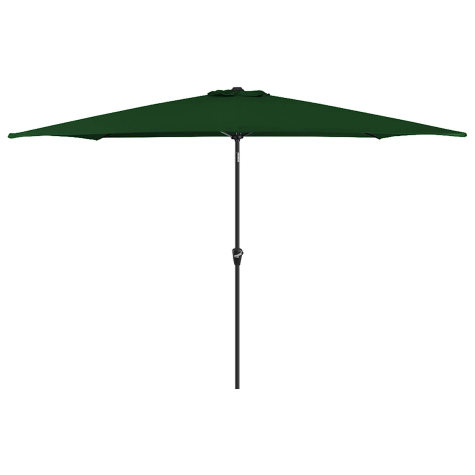 Aluminium Umbrella Parasol - 3x2m - Green