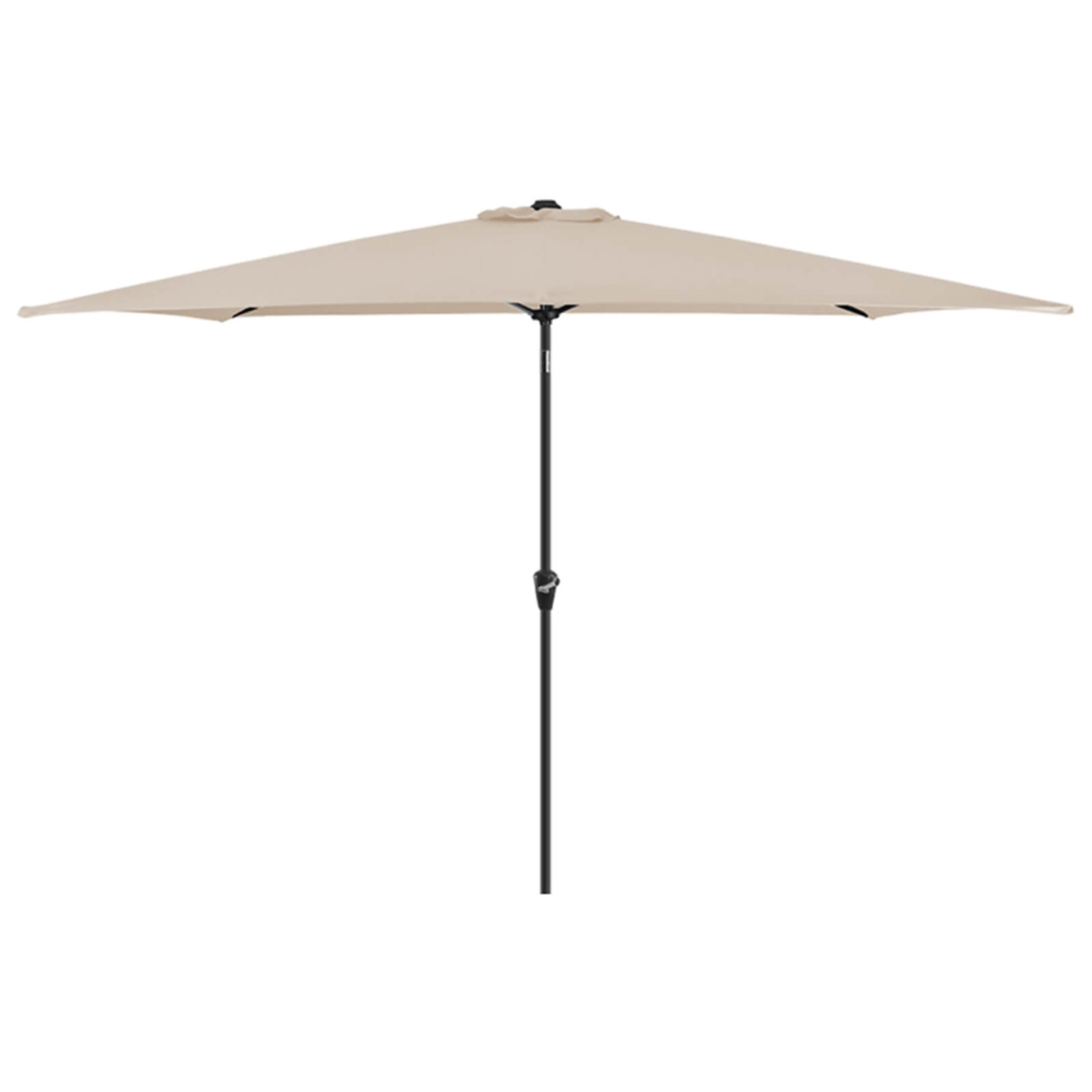 Aluminium Umbrella Parasol - 3x2m - Beige