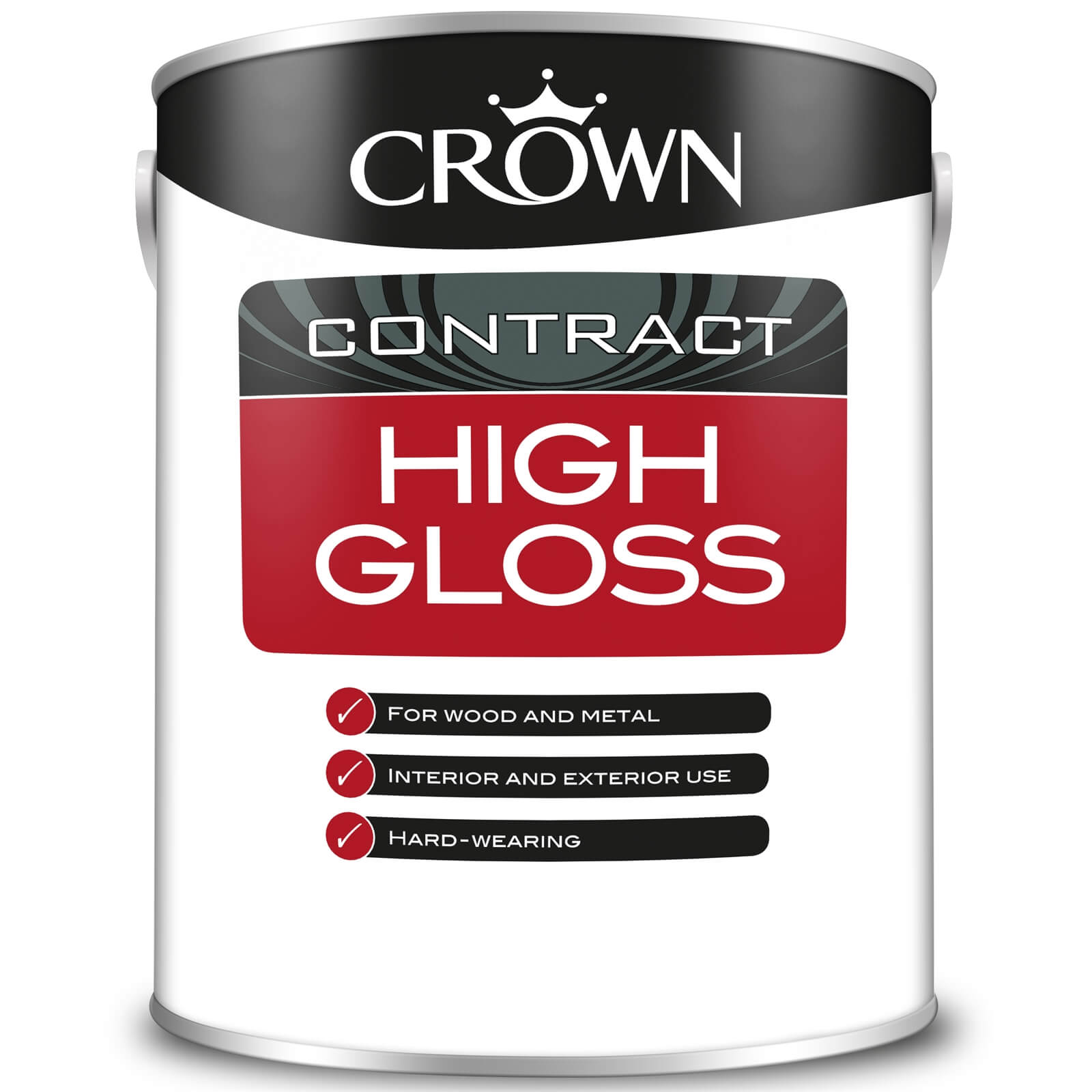 Crown Contract High Gloss Brilliant White - 5L