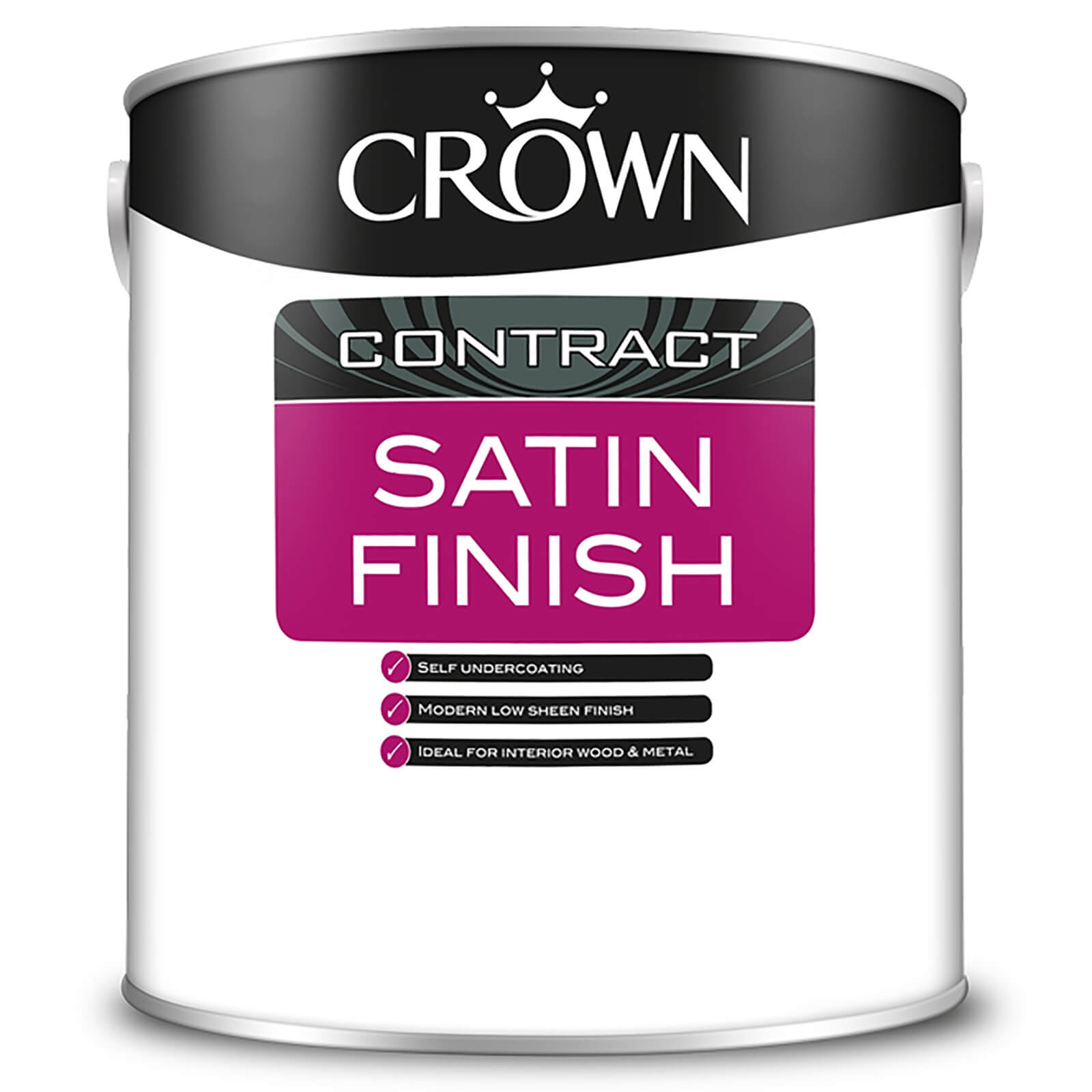 Crown Contract Satin Brilliant White - 2.5L