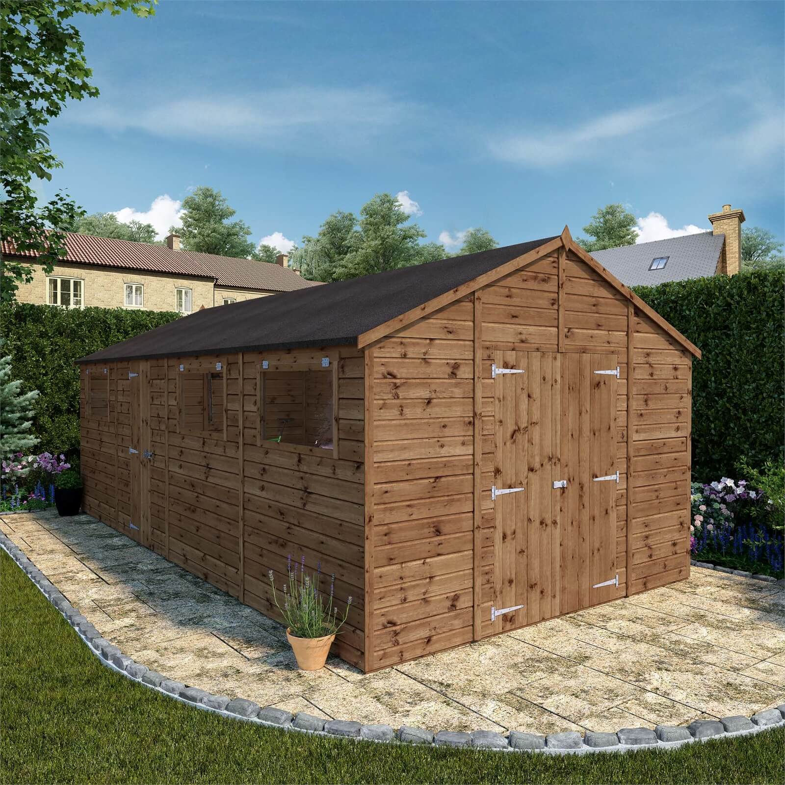 Mercia (Installation Included) Premium 20x10ft Shiplap Apex Shed