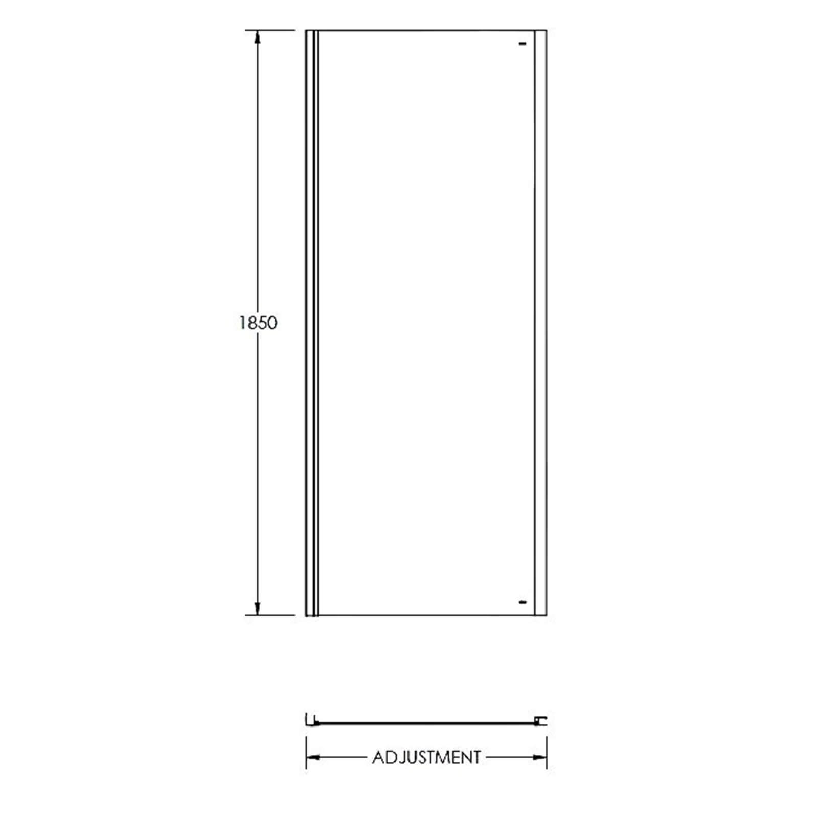 Balterley Shower Enclosure Side Panel - 760mm (5mm Glass)