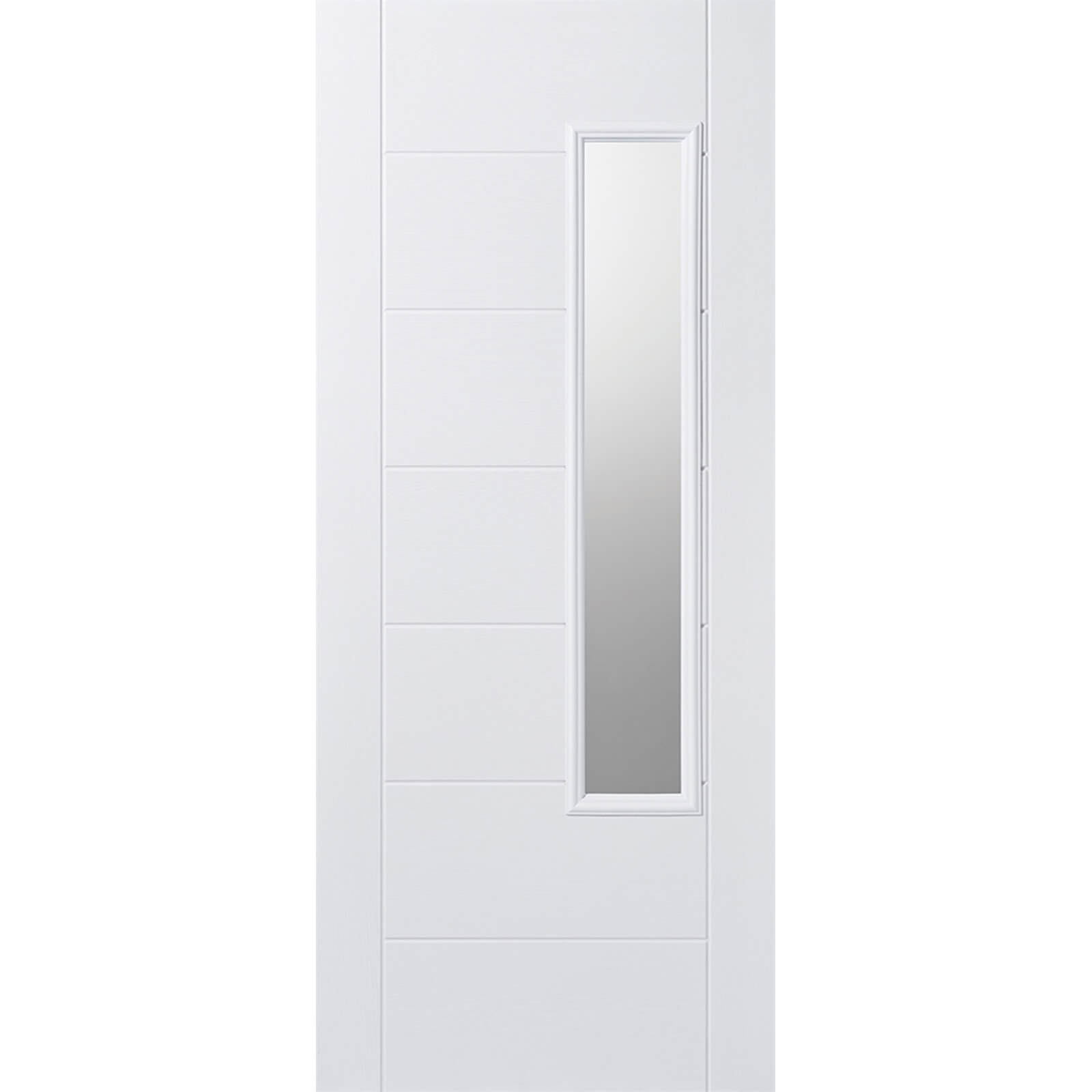 Newbury External Glazed White GRP 1 Lite Door - 813 x 2032mm