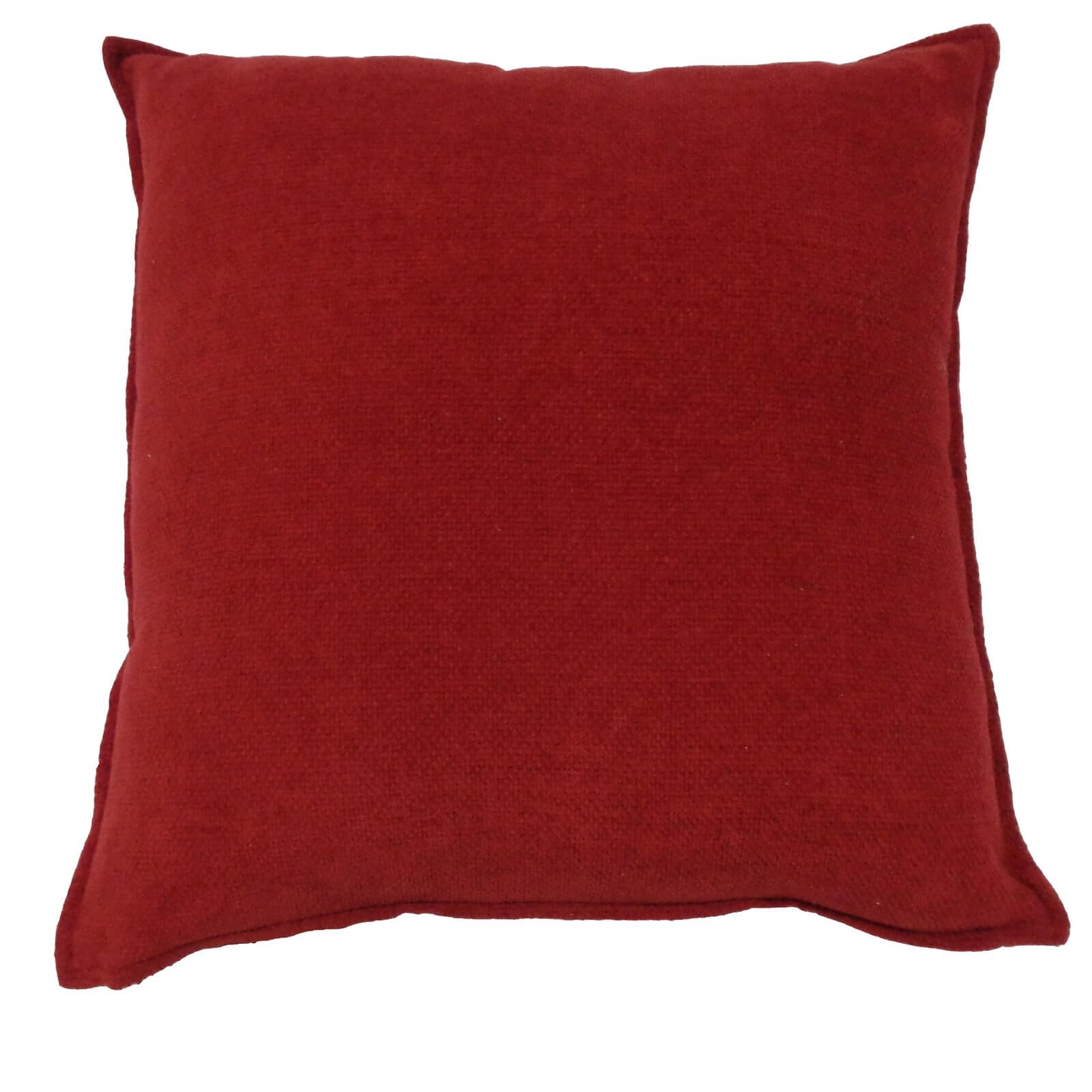 Soft Chenille Cushion - Red - 58 x 58cm