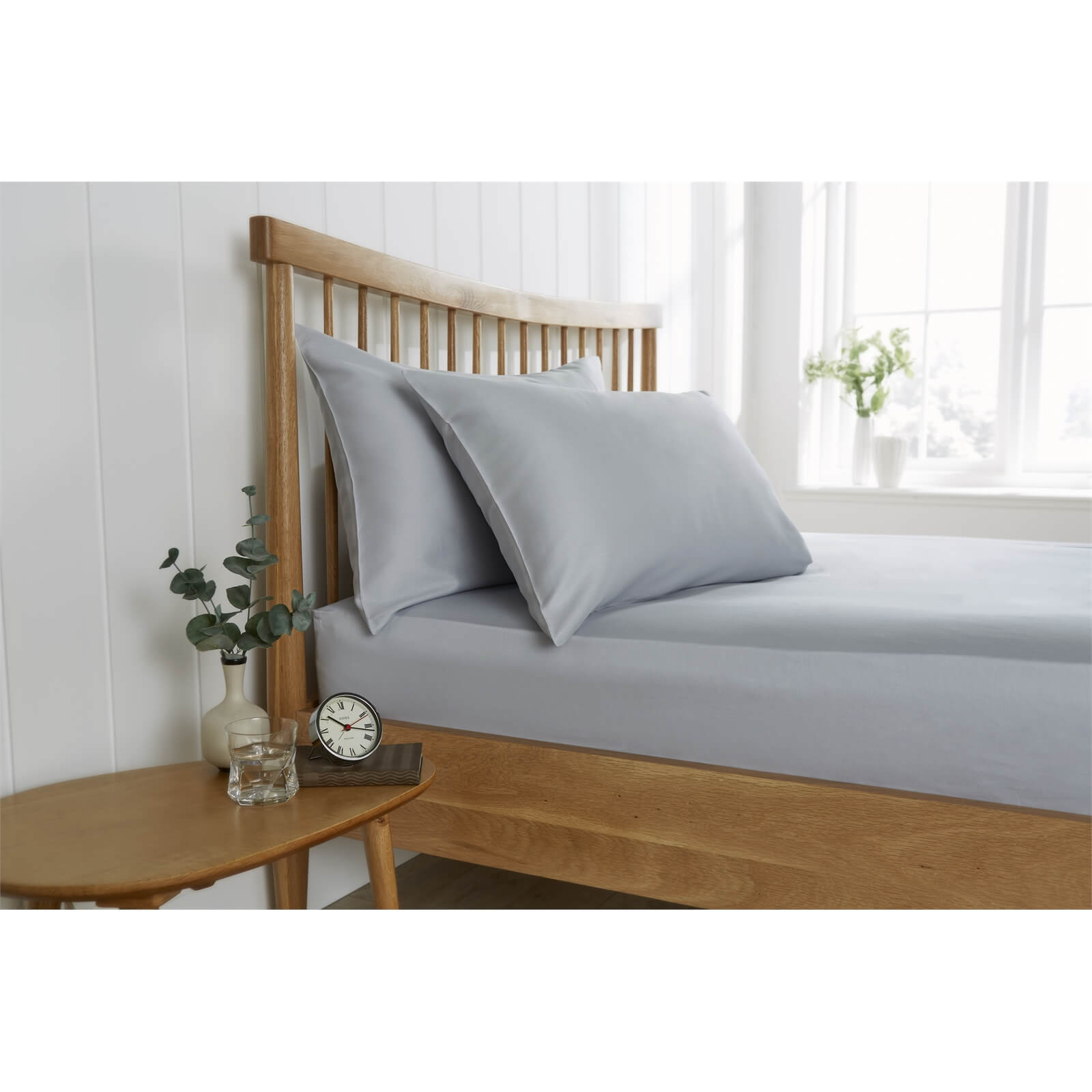 Behrens Double Fitted Sheet - Grey