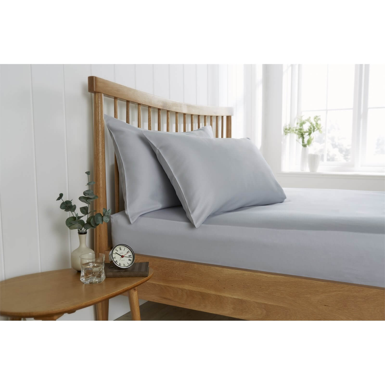 Behrens King Fitted Sheet - Grey