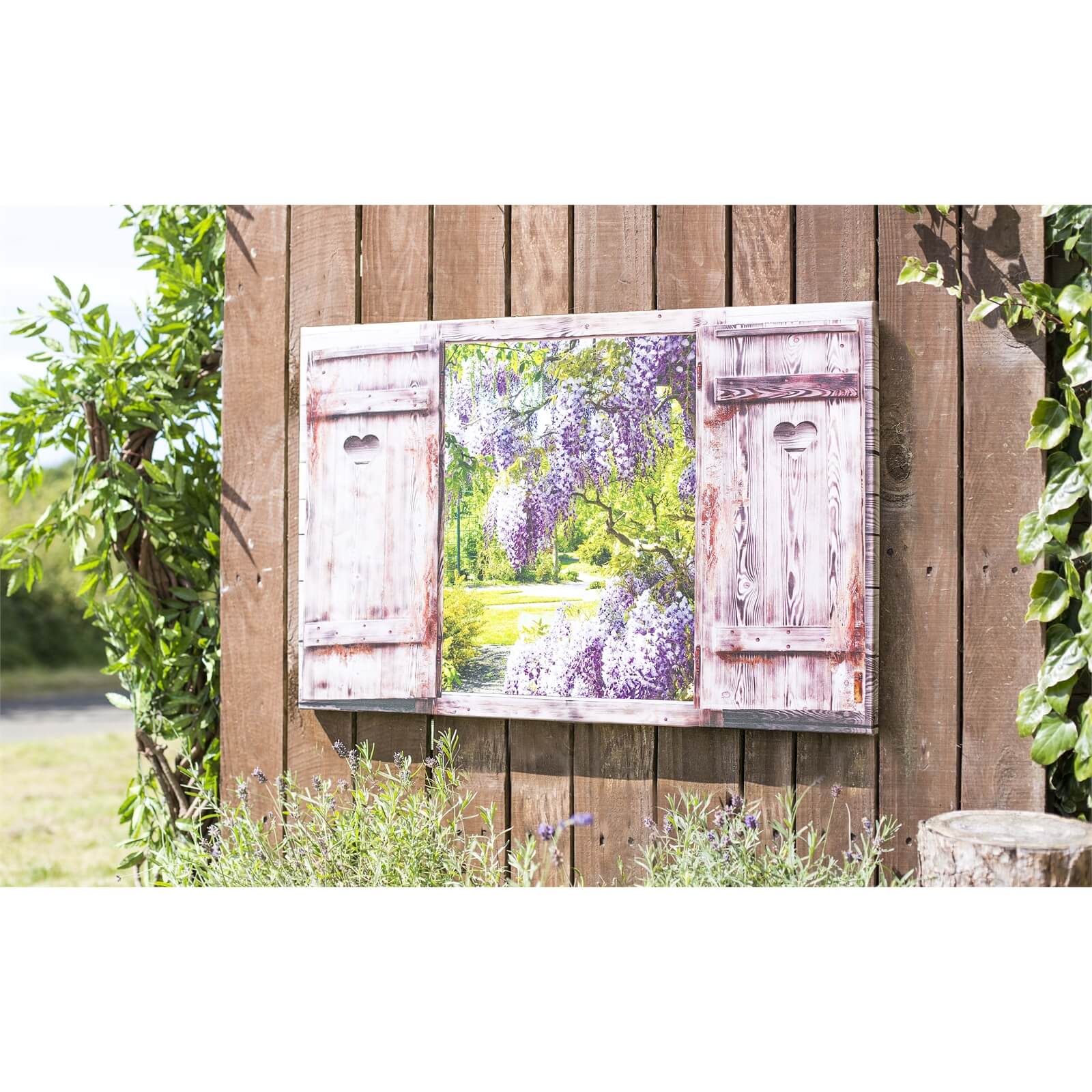 Shutter Garden Outdoor Canvas 59x90cm