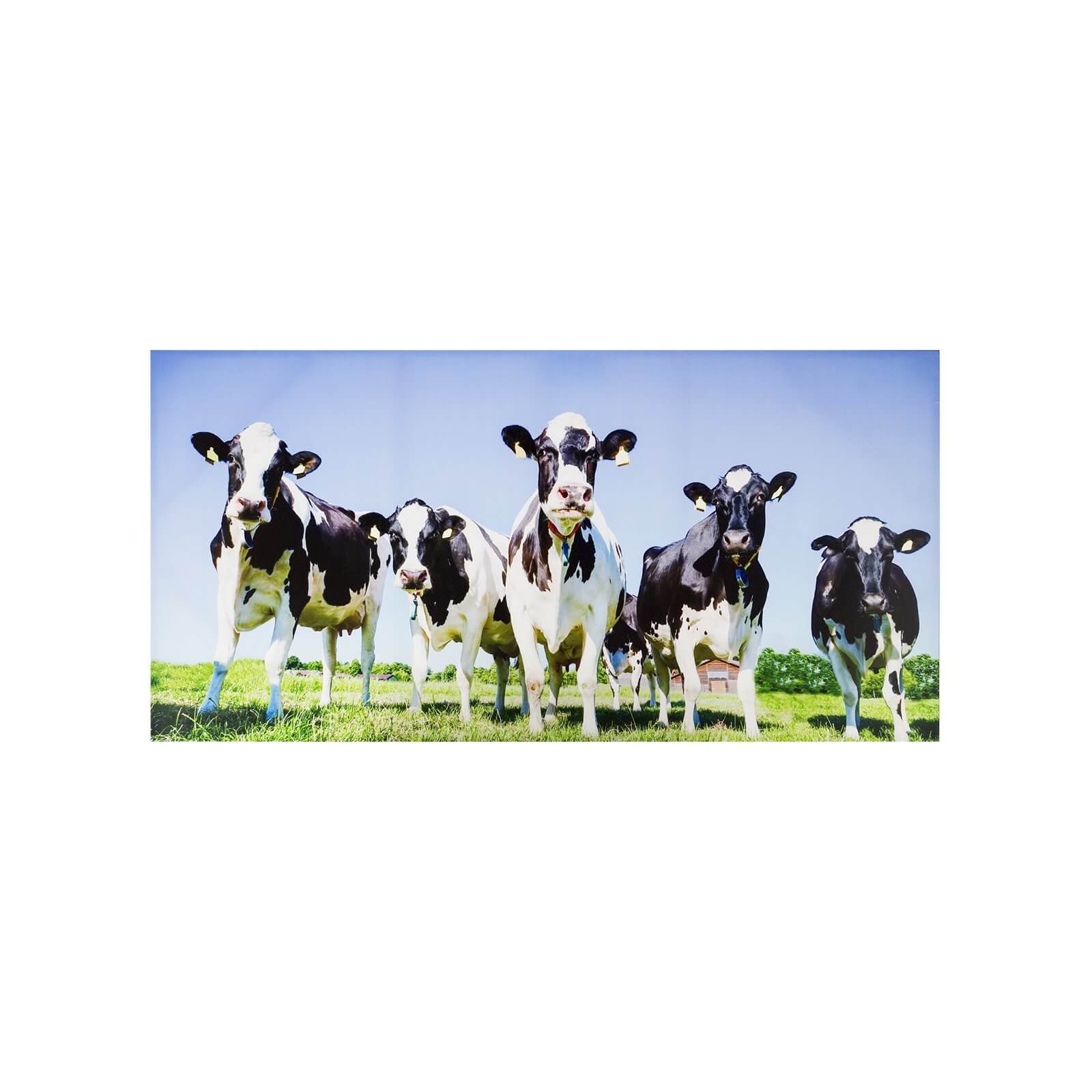 Inquisitive Cows Outdoor Canvas 70x140cm