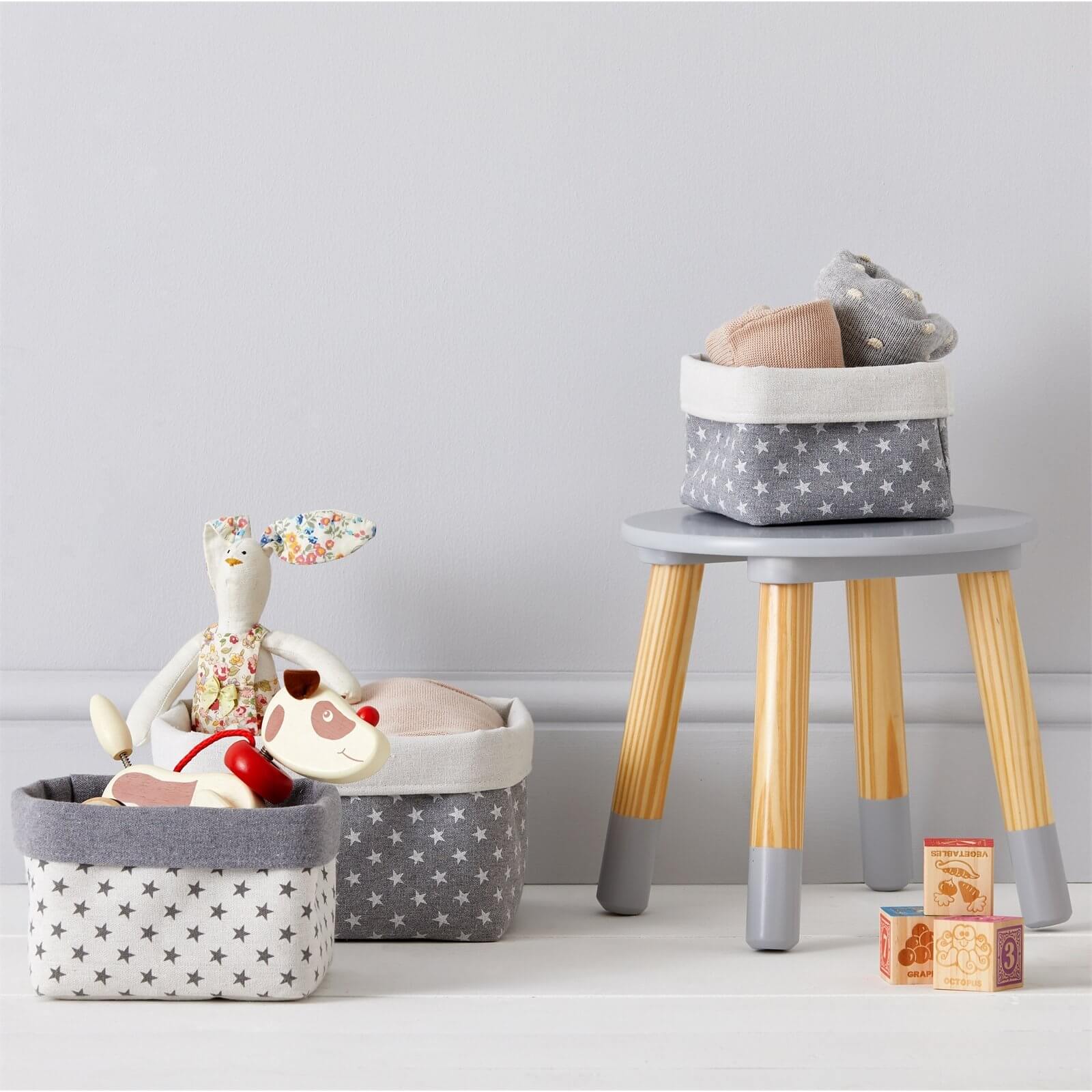 Storage Basket with Stars - Pack of 3