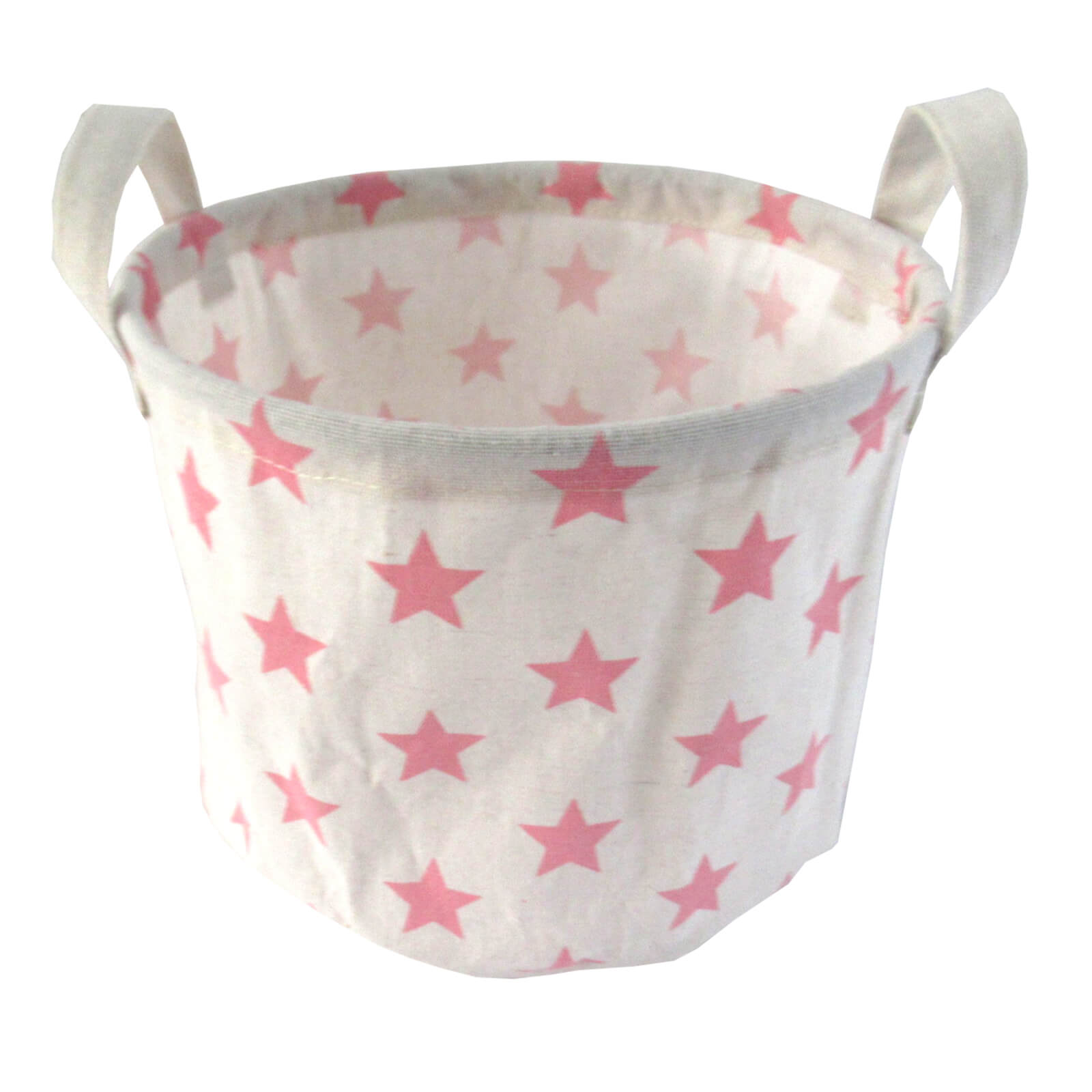 Kids Waterproof Storage Basket - Pink Stars