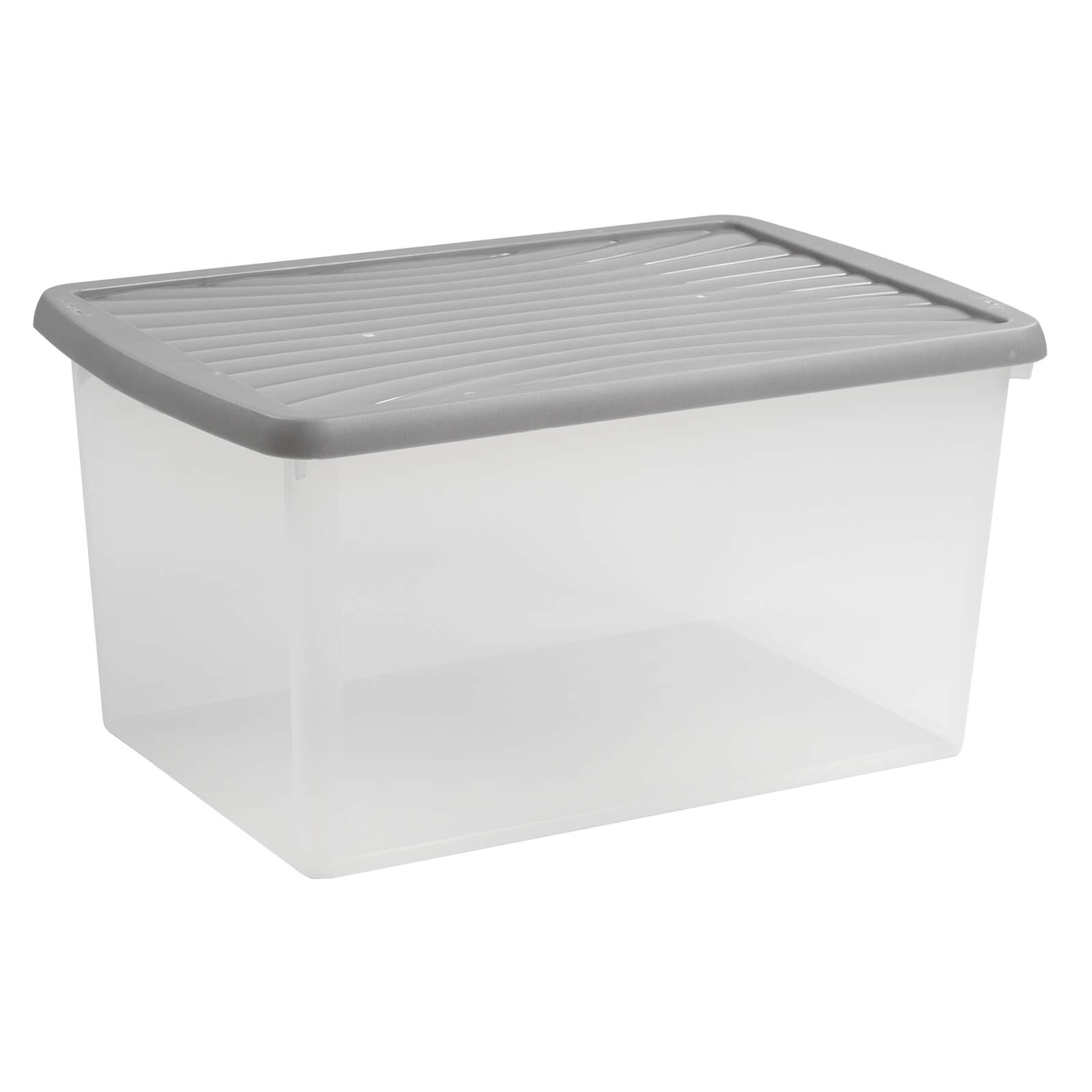 Wham 54L Storage Box  with Silver Lid