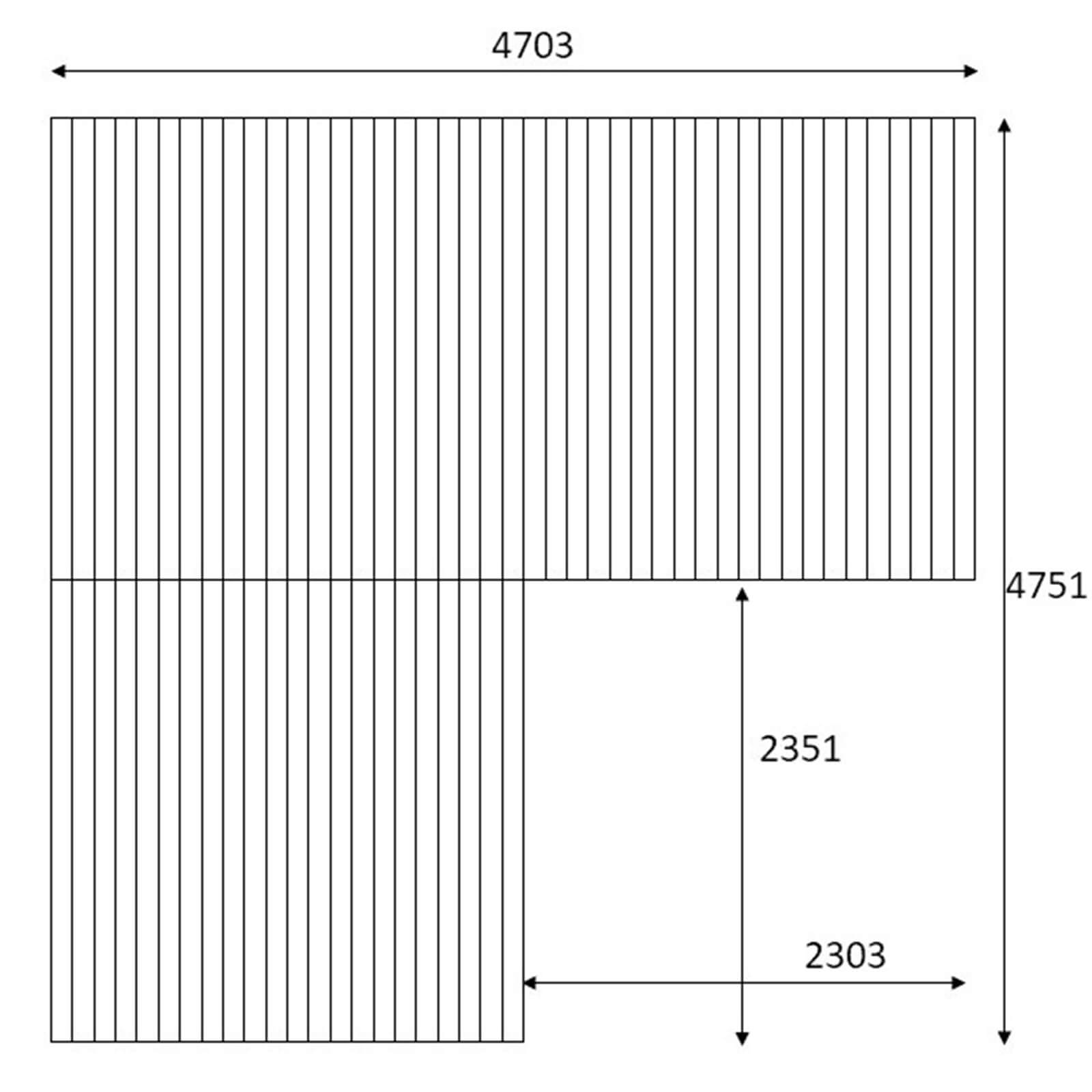 Swift Deck Complete Decking Kit - Corner - 4.75 x 4.7m