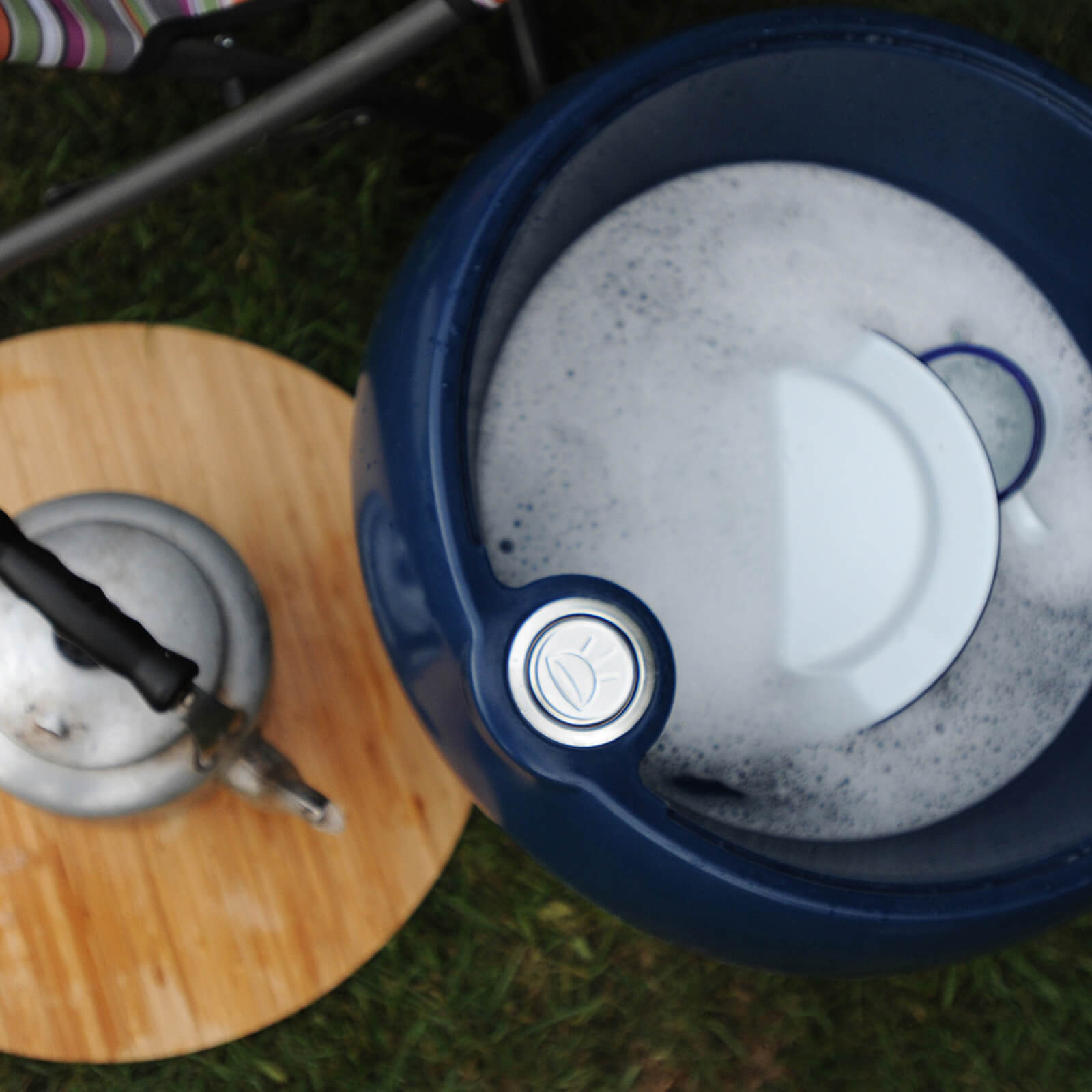 Outside Gang Freebird Outdoor Cool Box Table Integrated Ice Bucket - Egg Yolk