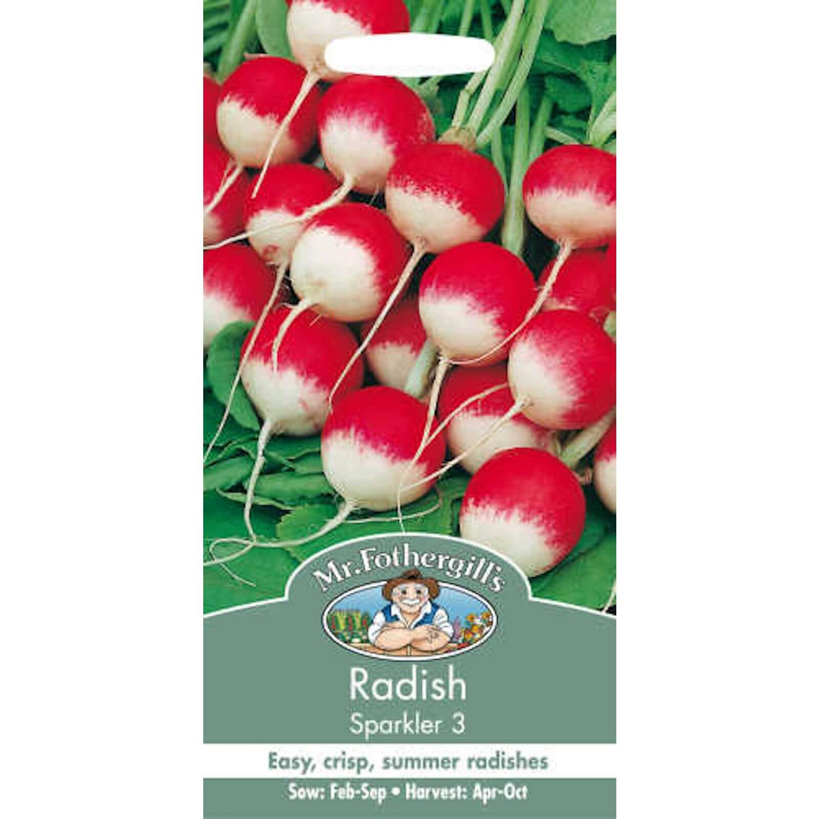 Mr. Fothergill's Radish Sparkler 3 (Raphanus Sativus) Seeds