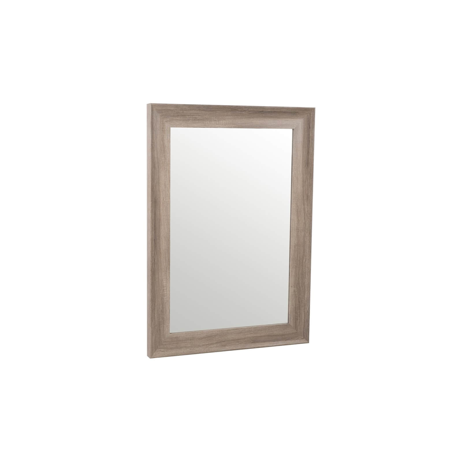 Rowe Framed Mirror Oak Wood Grain Effect 64x90cm