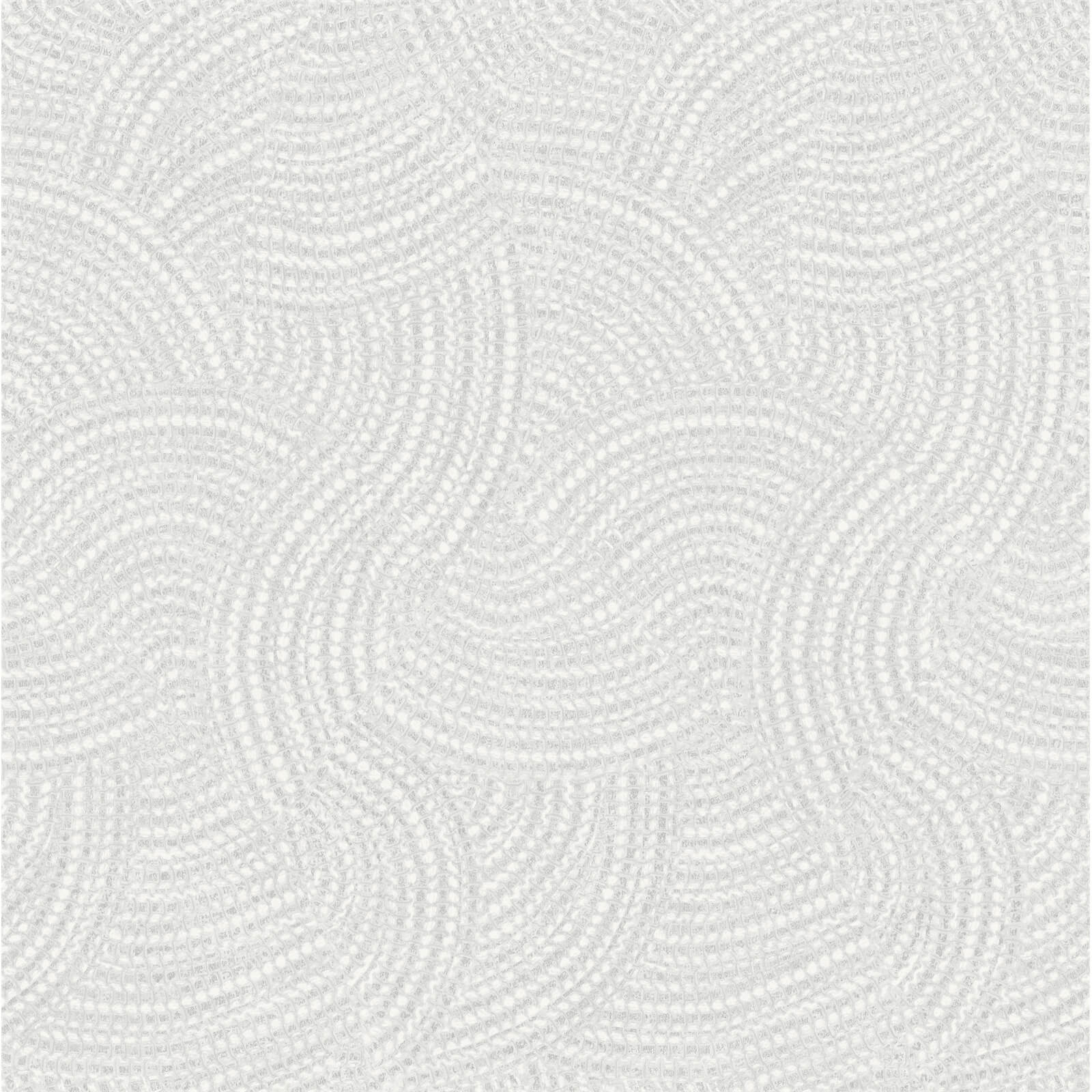 Holden Decor Pave Plain Embossed Metallic Dove Silver Wallpaper
