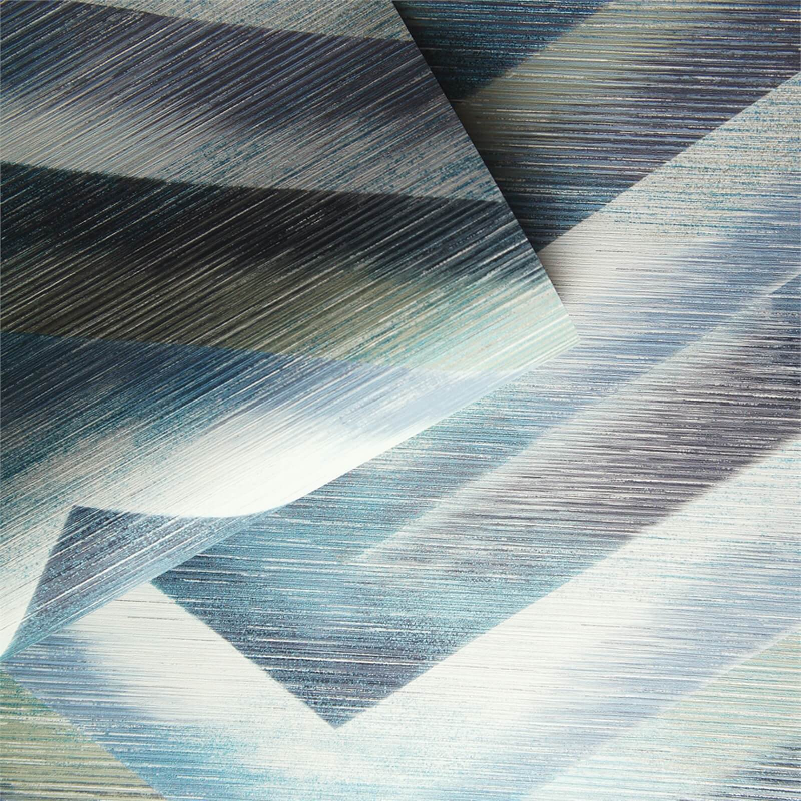 Holden Decor Cascade Plain Textured Metallic Teal Wallpaper