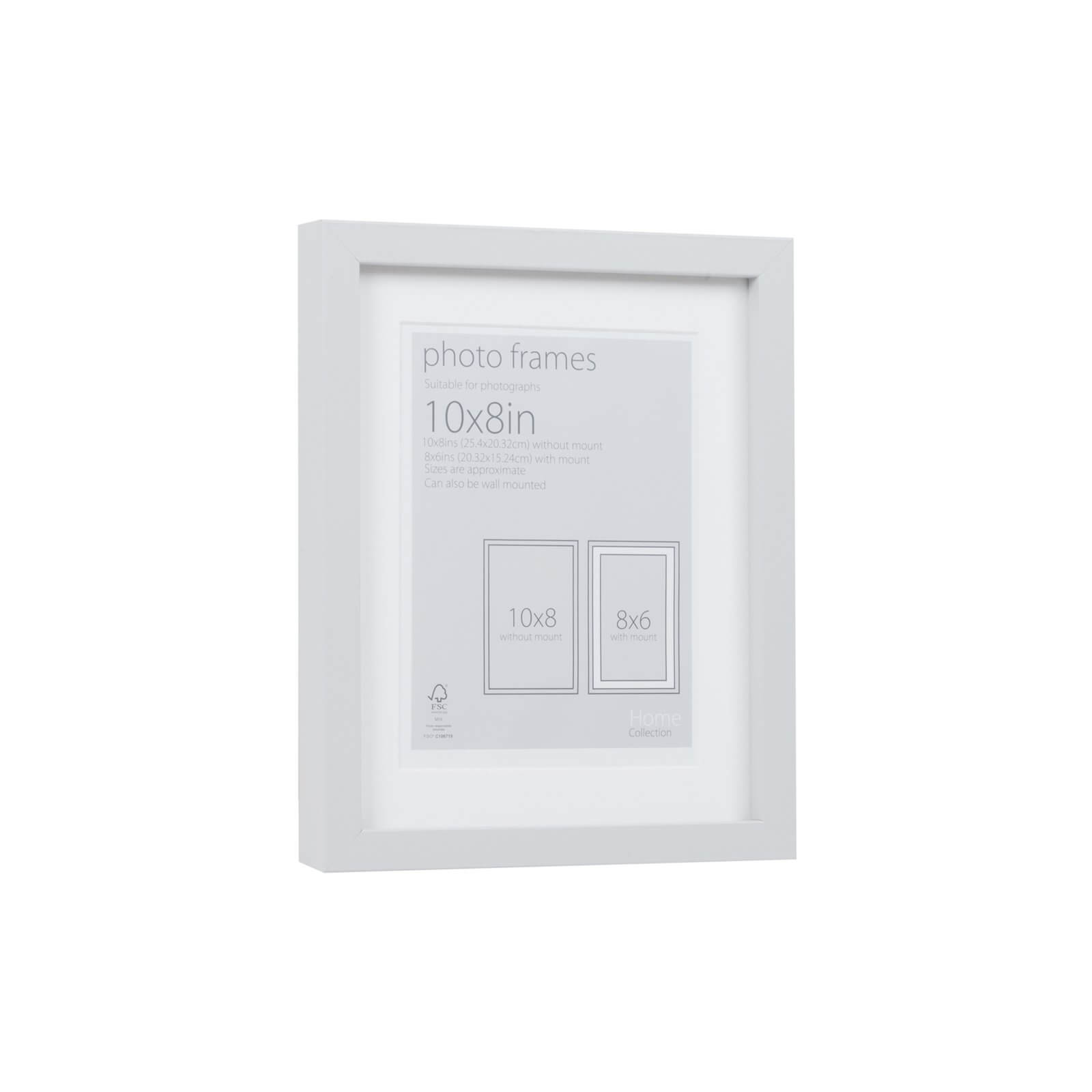 Photo Frame Grey 10 x 8 with 8 x 6 Mount Aperture
