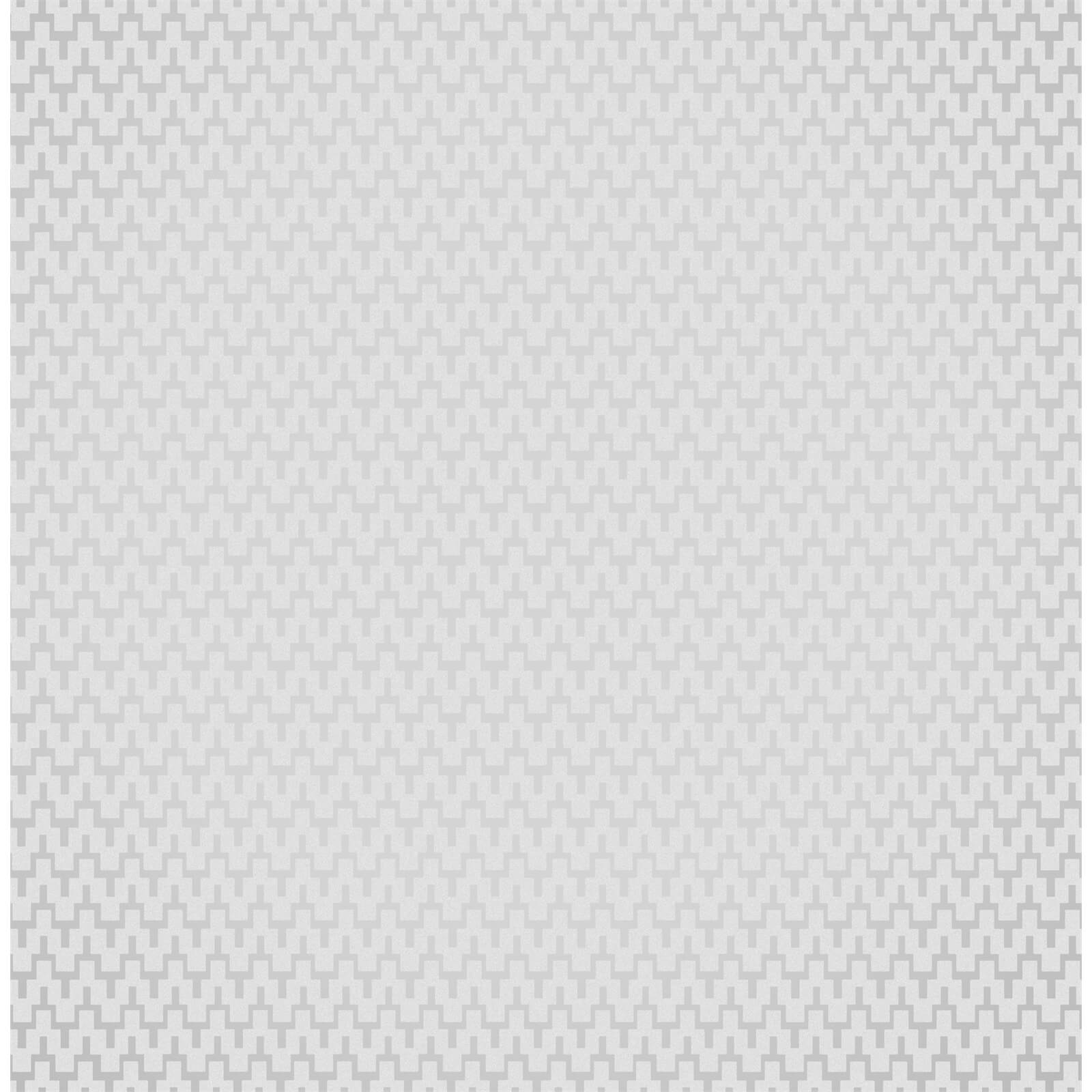 Holden Decor Aravalli Geometric Textured Glass Beads Grey Wallpaper