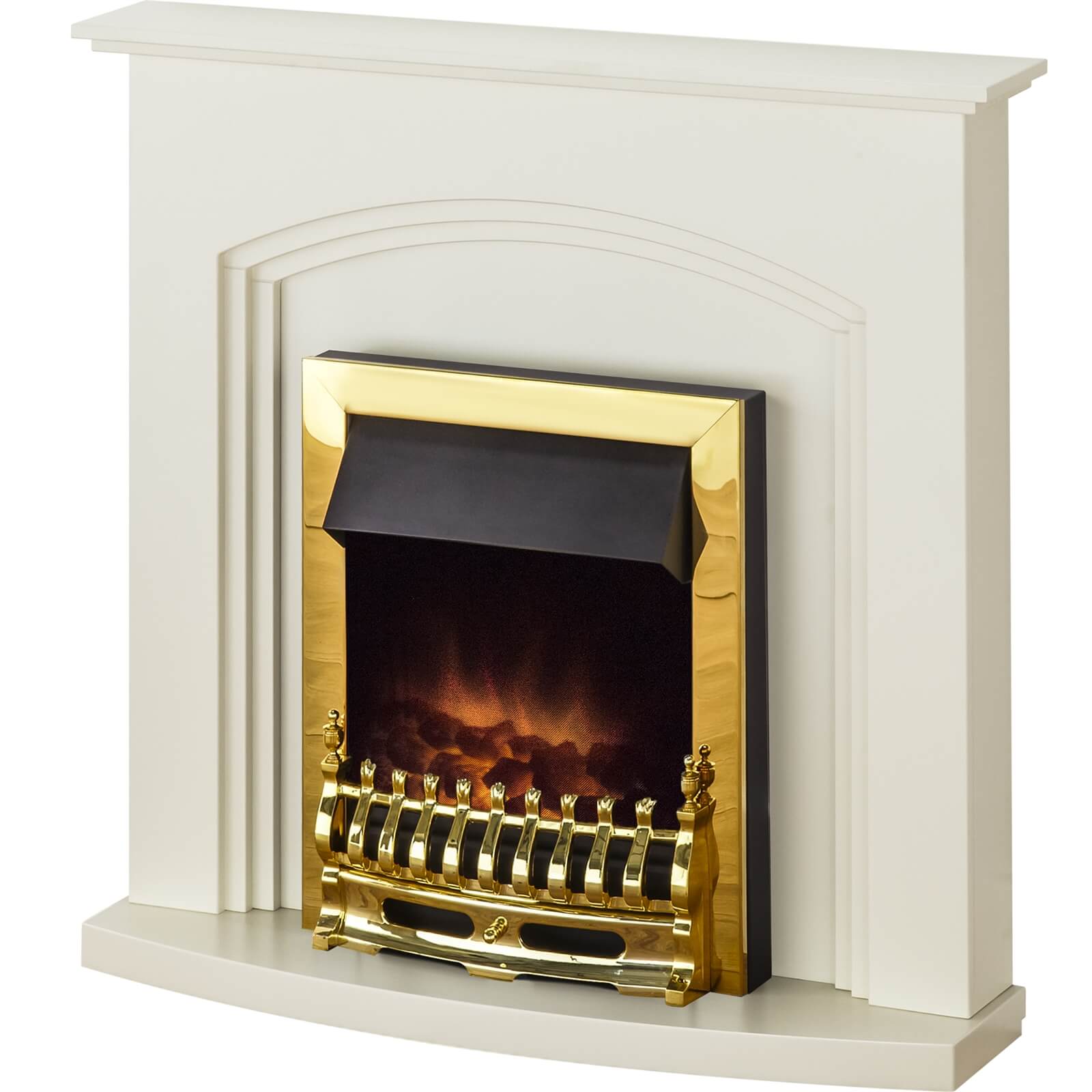 Adam Truro Fireplace Surround & Blenheim Electric Fire with Flat to