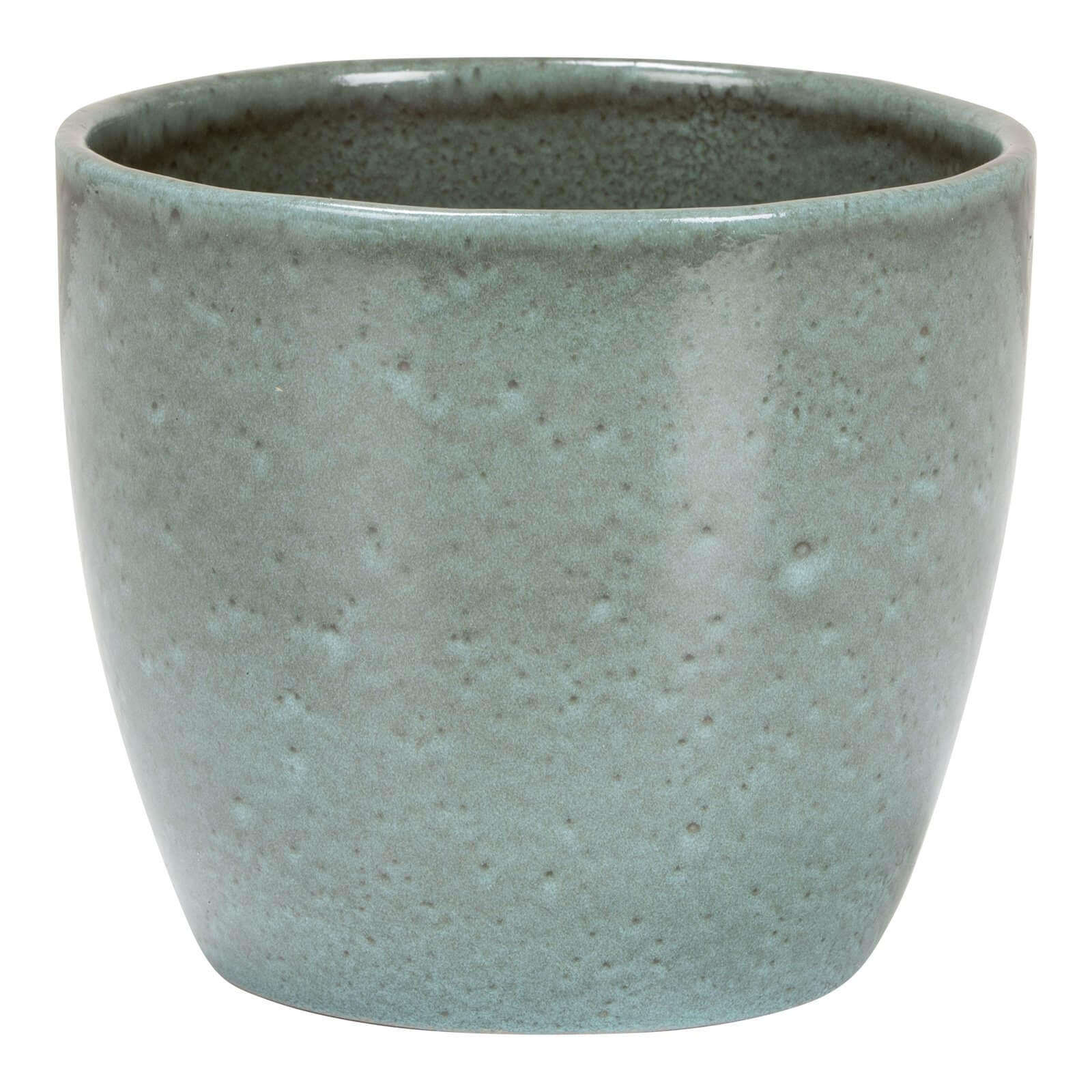Scottish Moss Ceramic Cover Pot -  14cm
