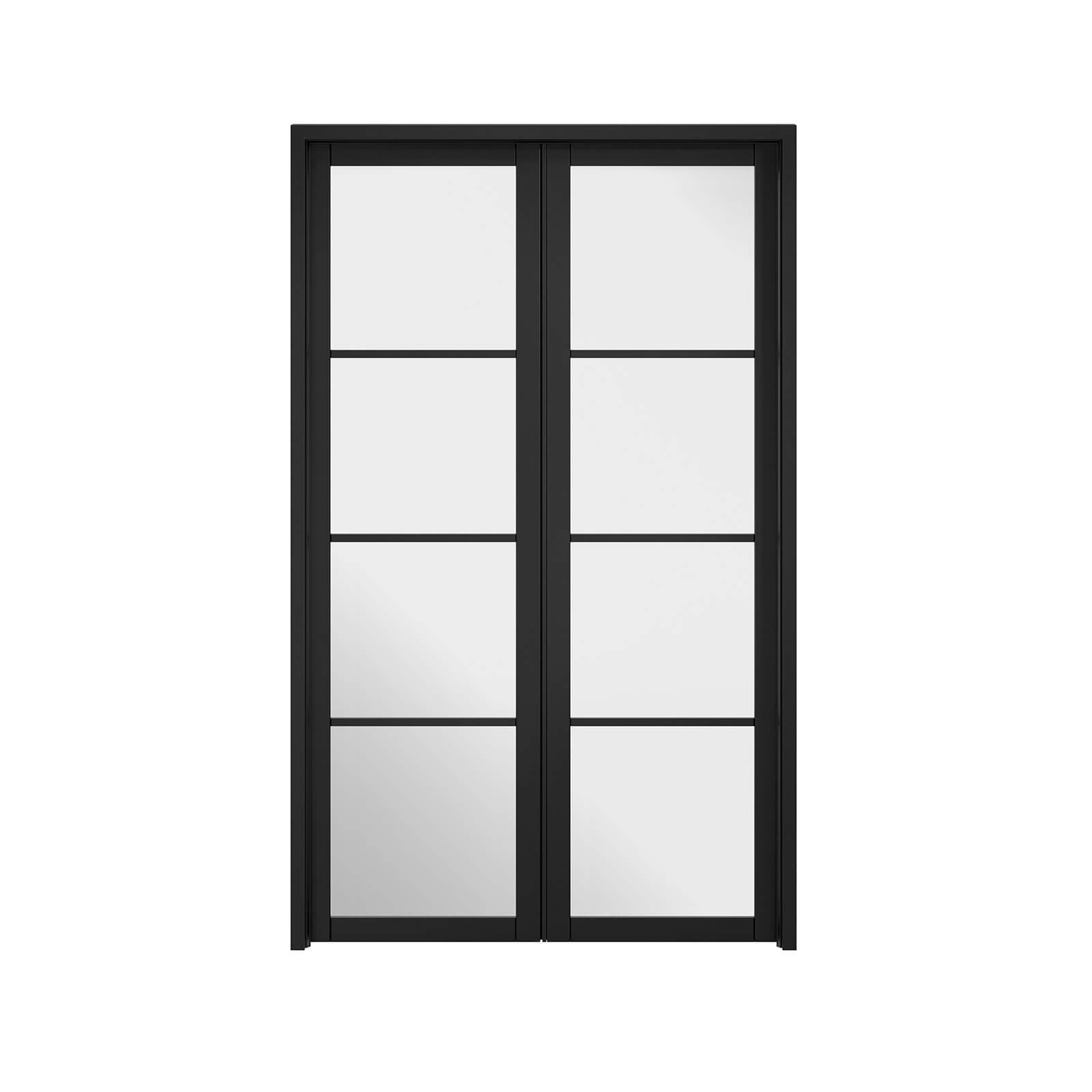 Soho Room Divider W4 - Black - 2031 x 1246 x 35mm