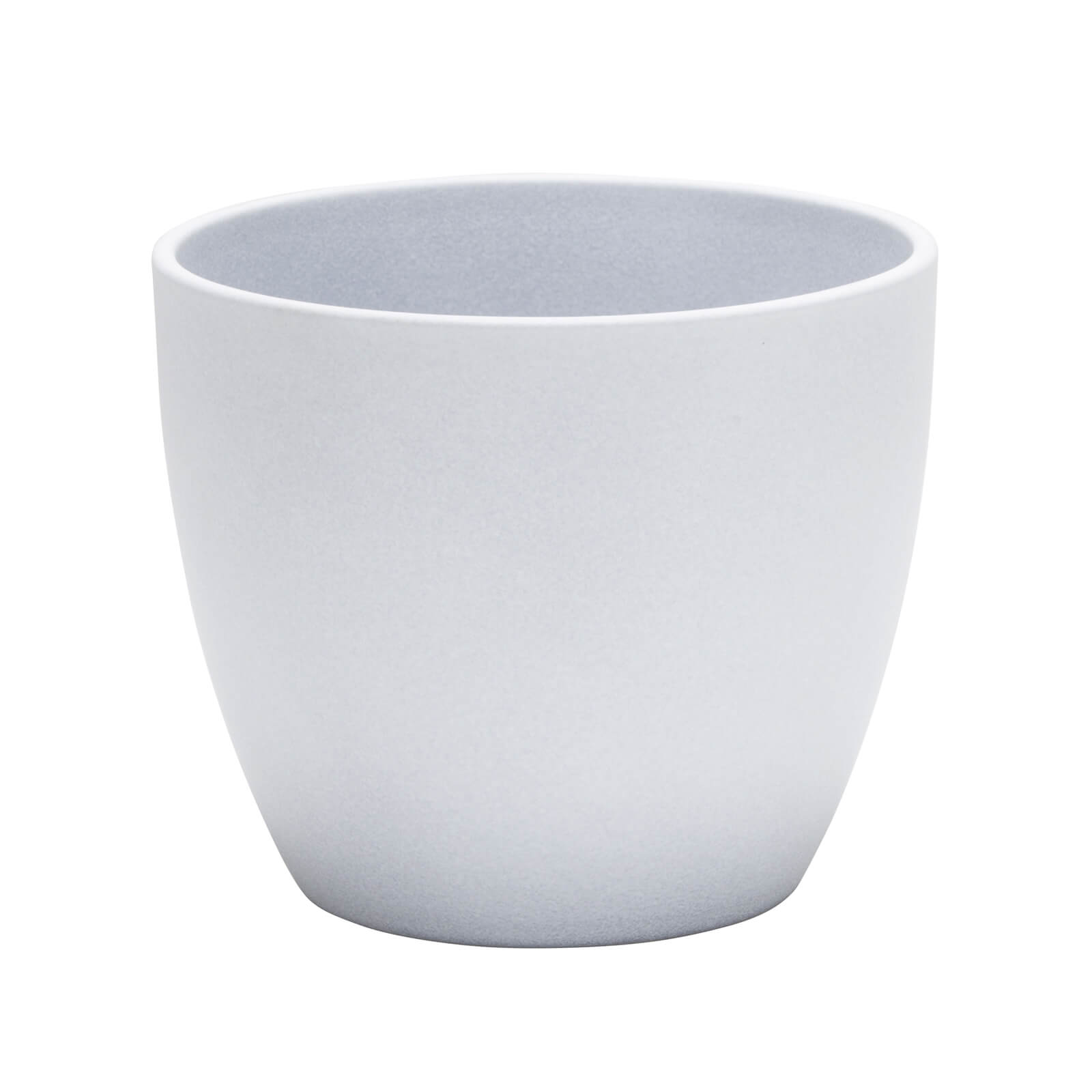 Grey Stone Ceramic Cover Pot -  11cm