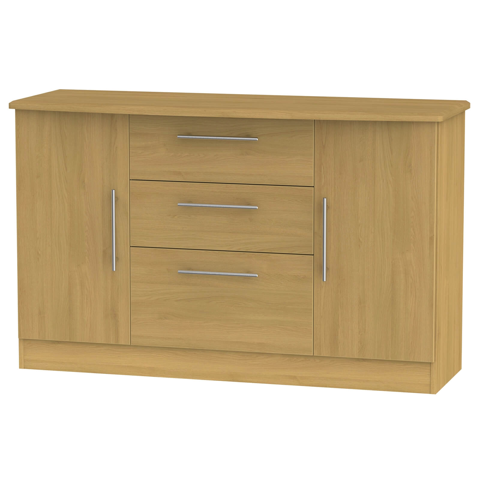 Siena 2 Door 3 Drawer Sideboard - Modern Oak