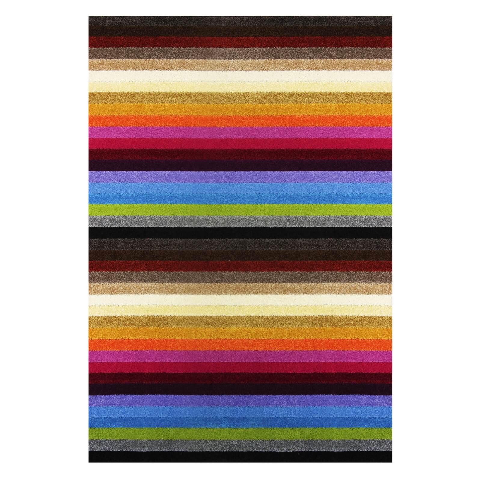 Sofia Stripe Washable Rug - Rainbow