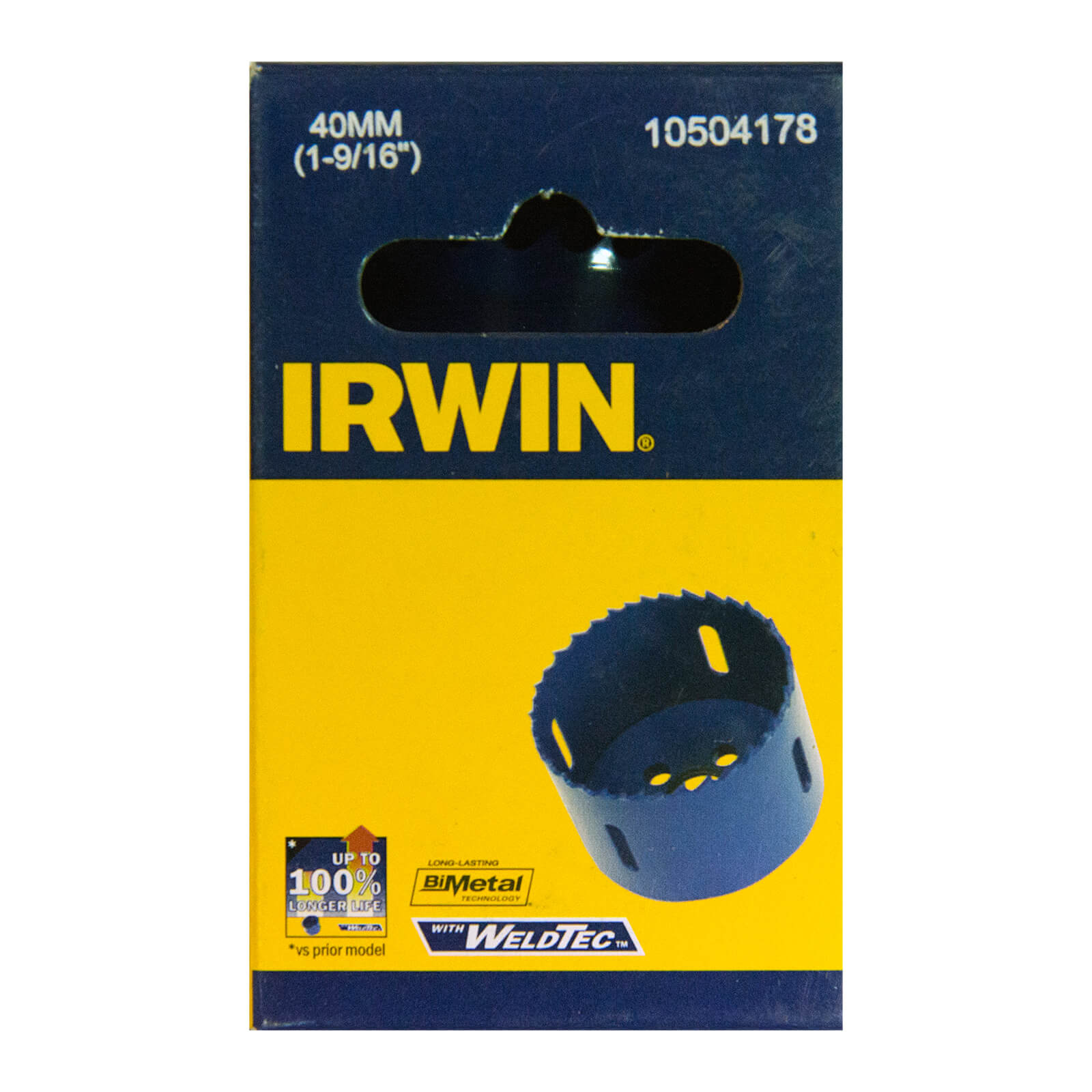 IRWIN Bi-Metal Hole Saw - 40mm