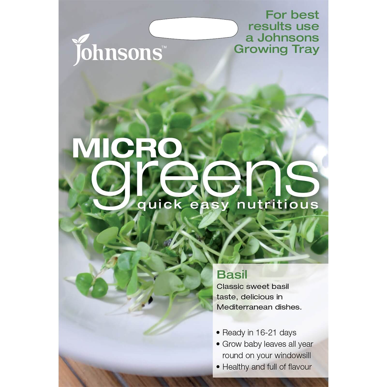 Johnsons Micro Greens Basil Seeds
