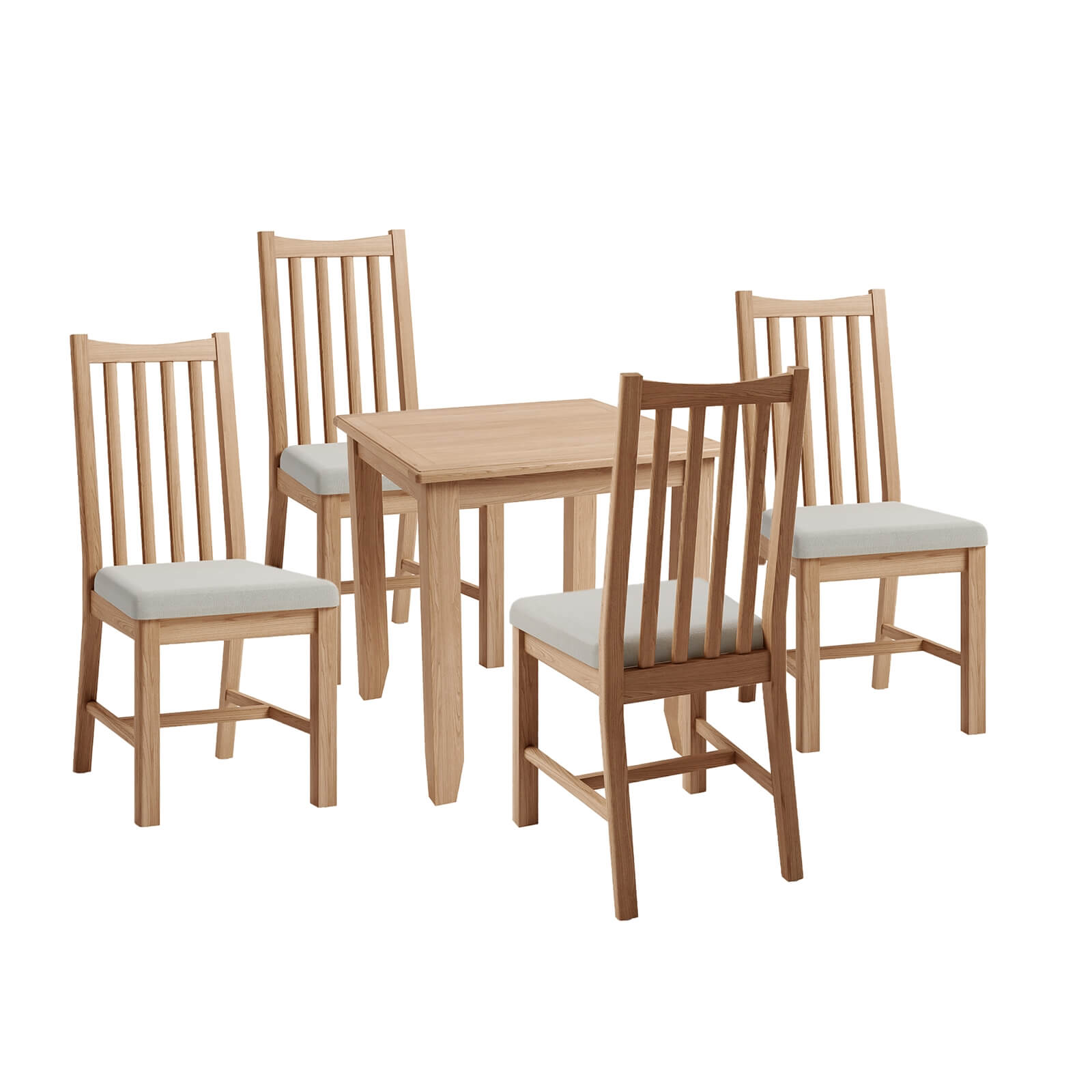 Kea 4 Seater Dining Set - Oak