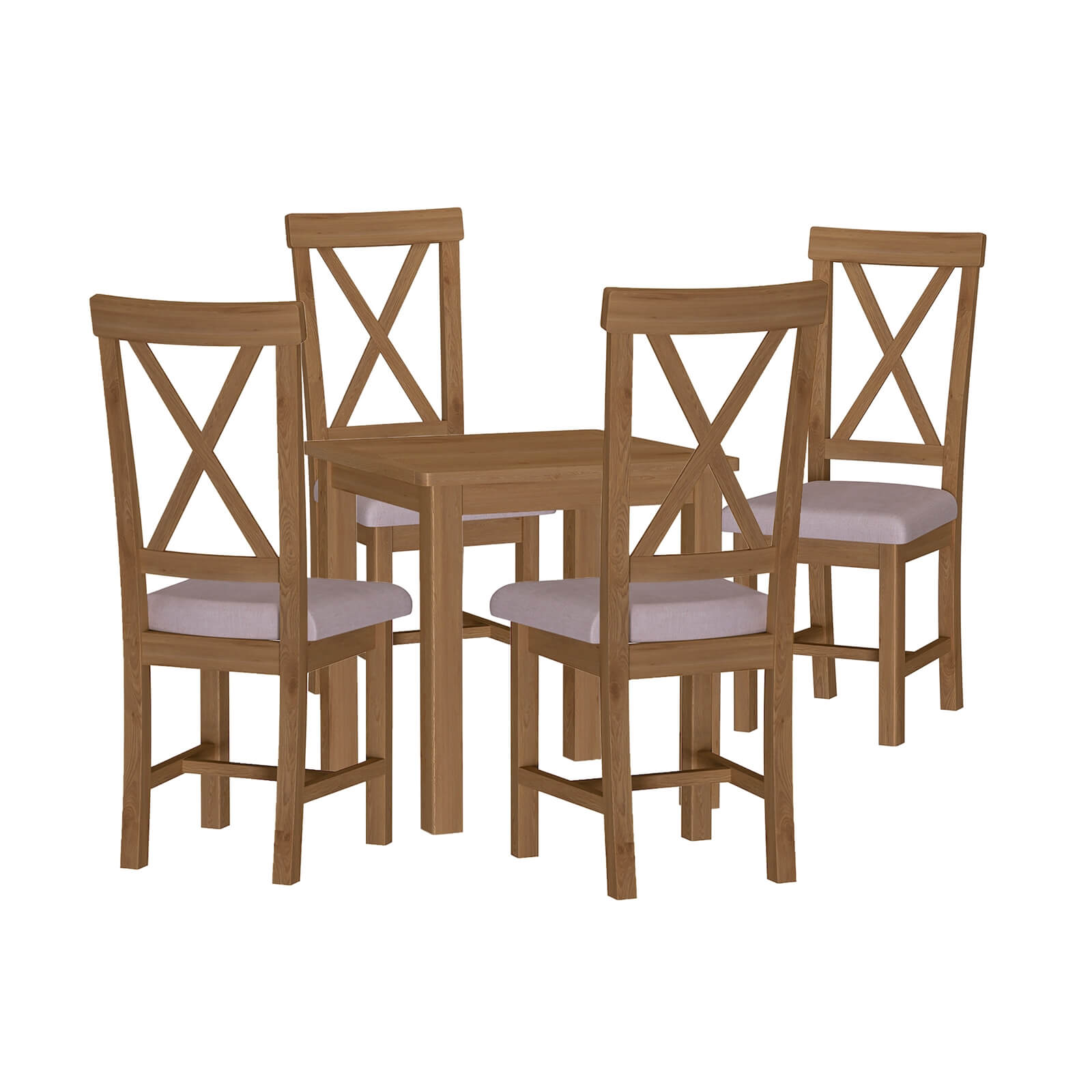 Newlyn 4 Seater Dining Set - Oak