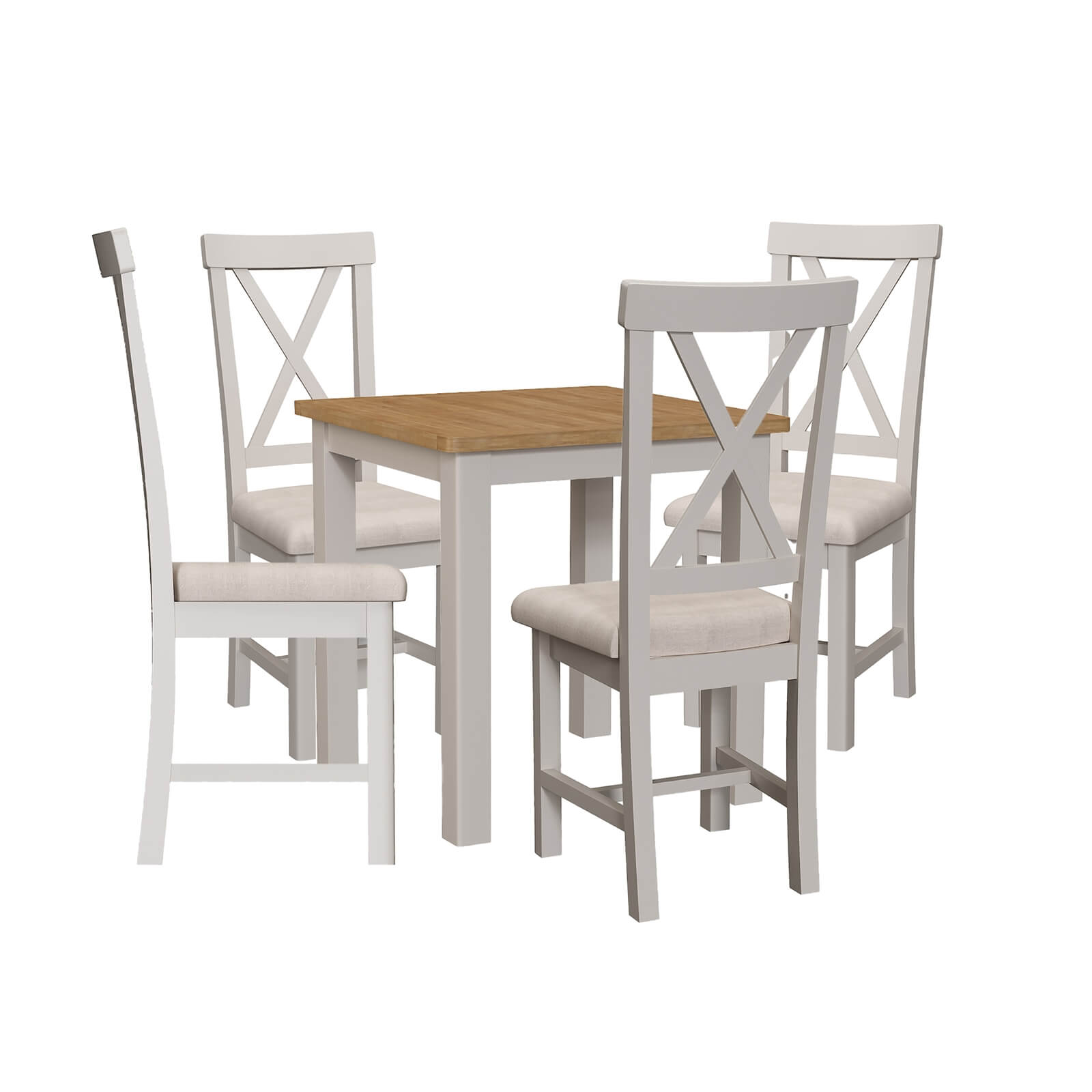 Padstow 4 Seater Dining Set - Grey