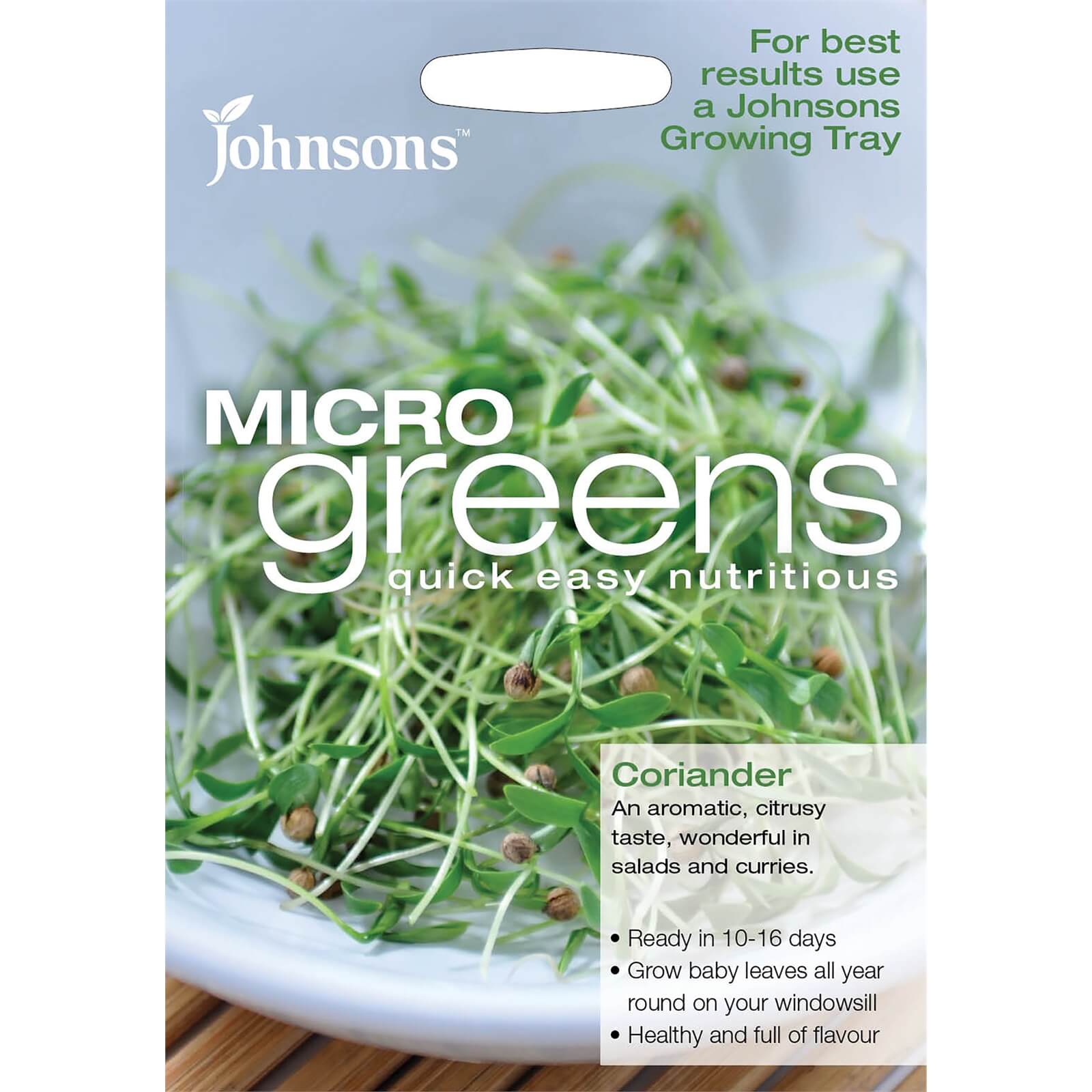 Johnsons Micro Greens Coriander Seeds