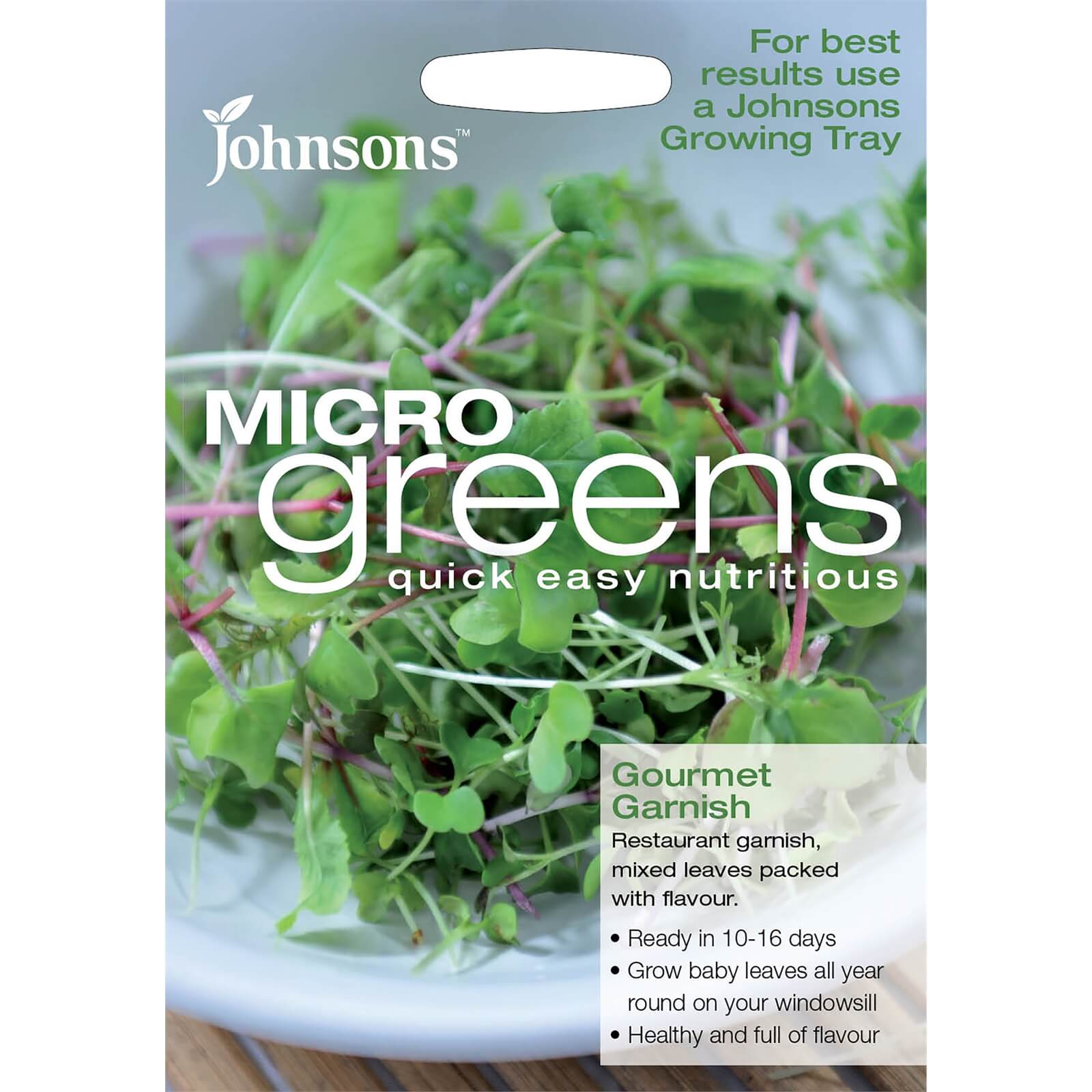 Johnsons Micro Greens Gourmet Garnish Seeds