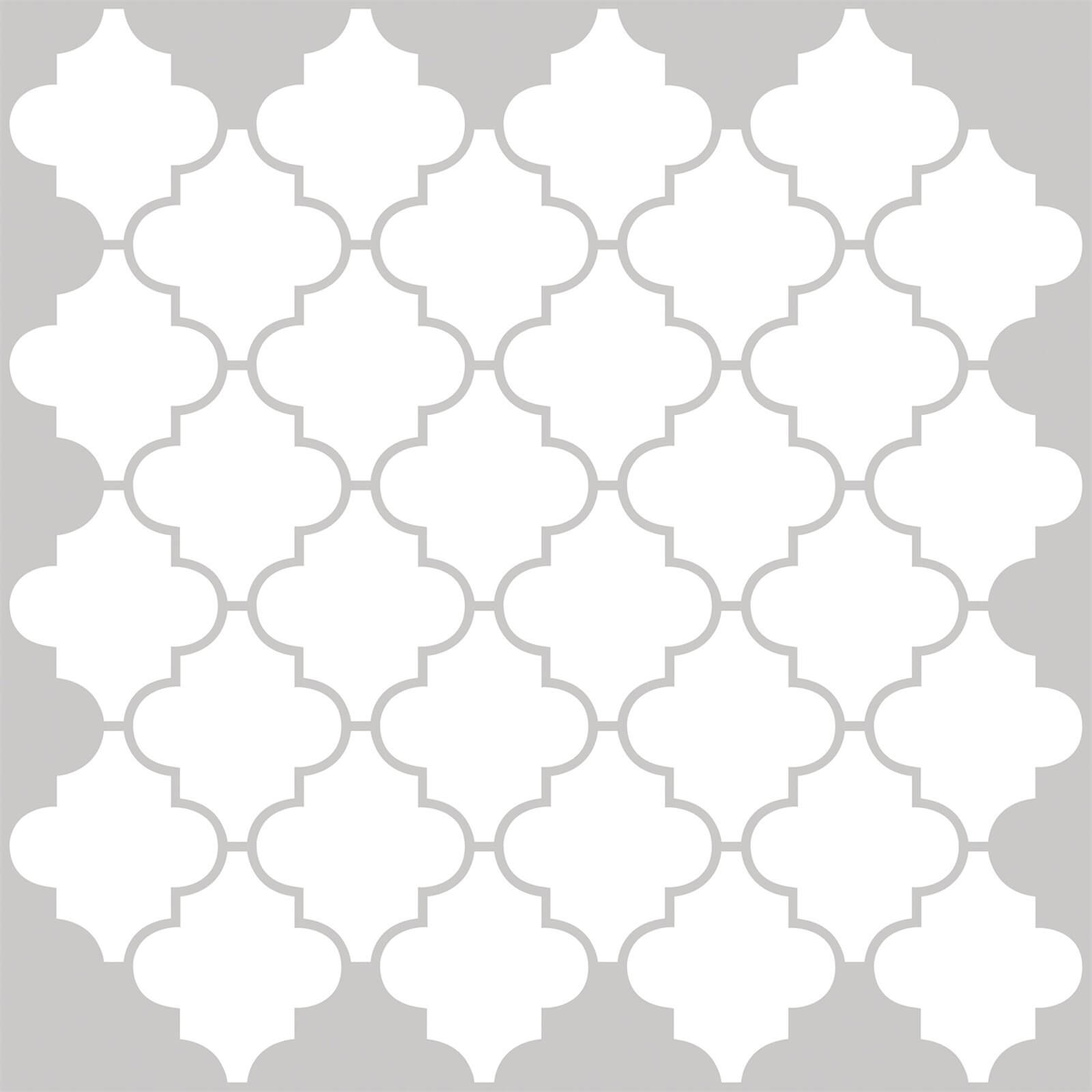 Quatrefoil Peel and Stick Self Adhesive Wall Tiles - 0.25 sqm Pack