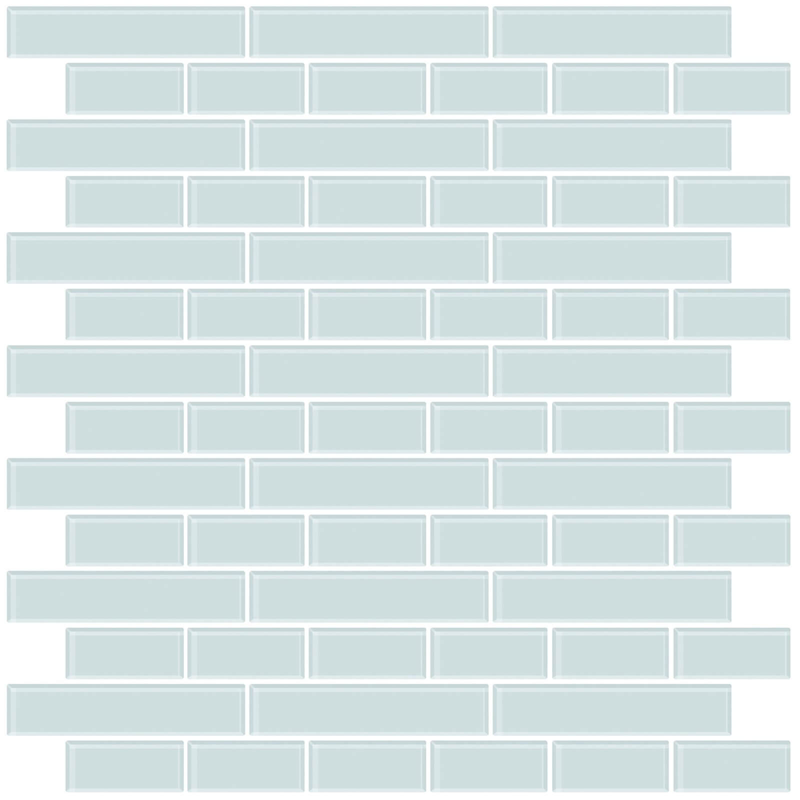 Sea Glass Peel and Stick Self Adhesive Wall Tiles 0.25 sqm Pack